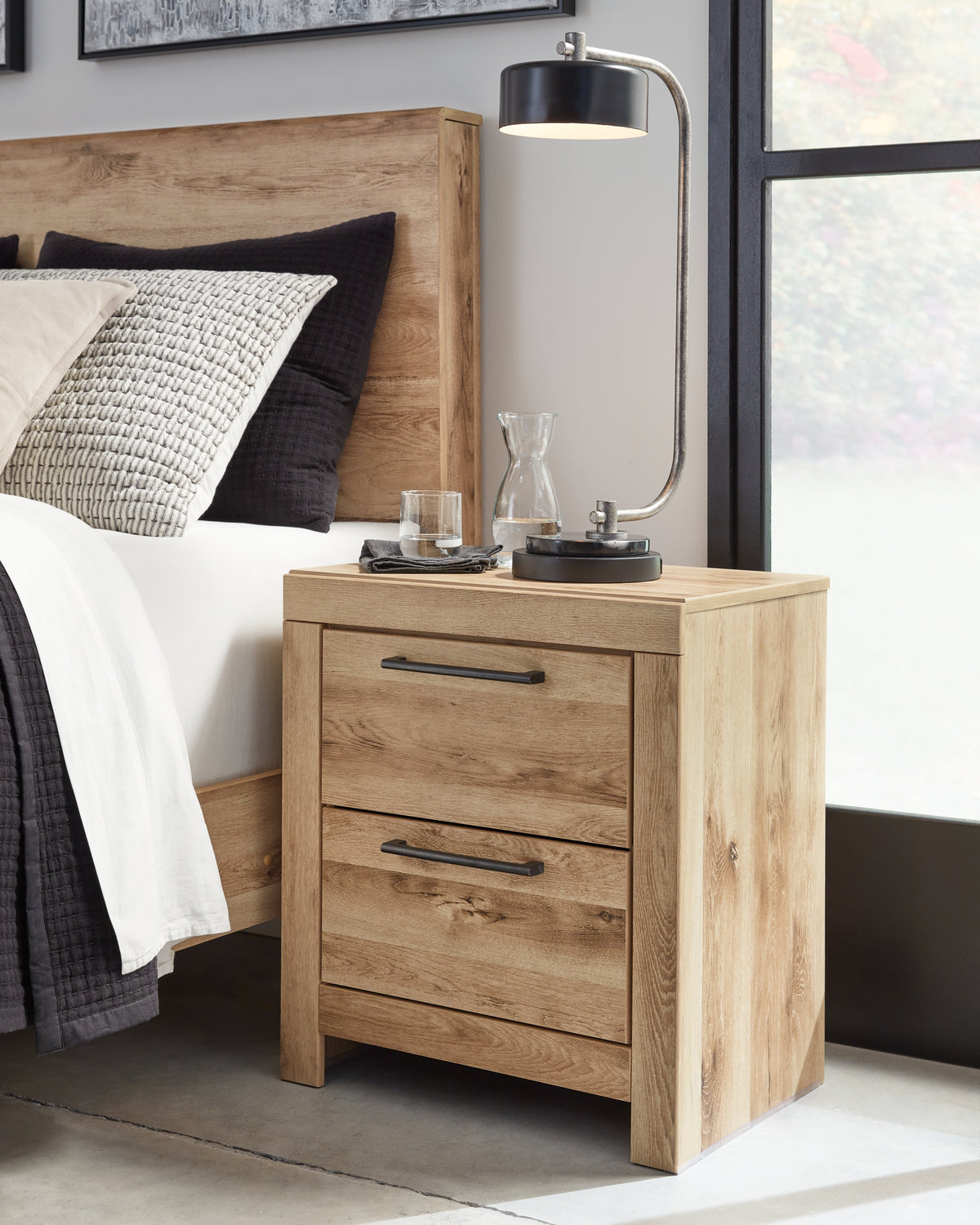 Fine Furniture & Decor - Ashley Furniture - Hyanna Bedroom - Full Panel Storage Bed / Tan Brown - B1050B38