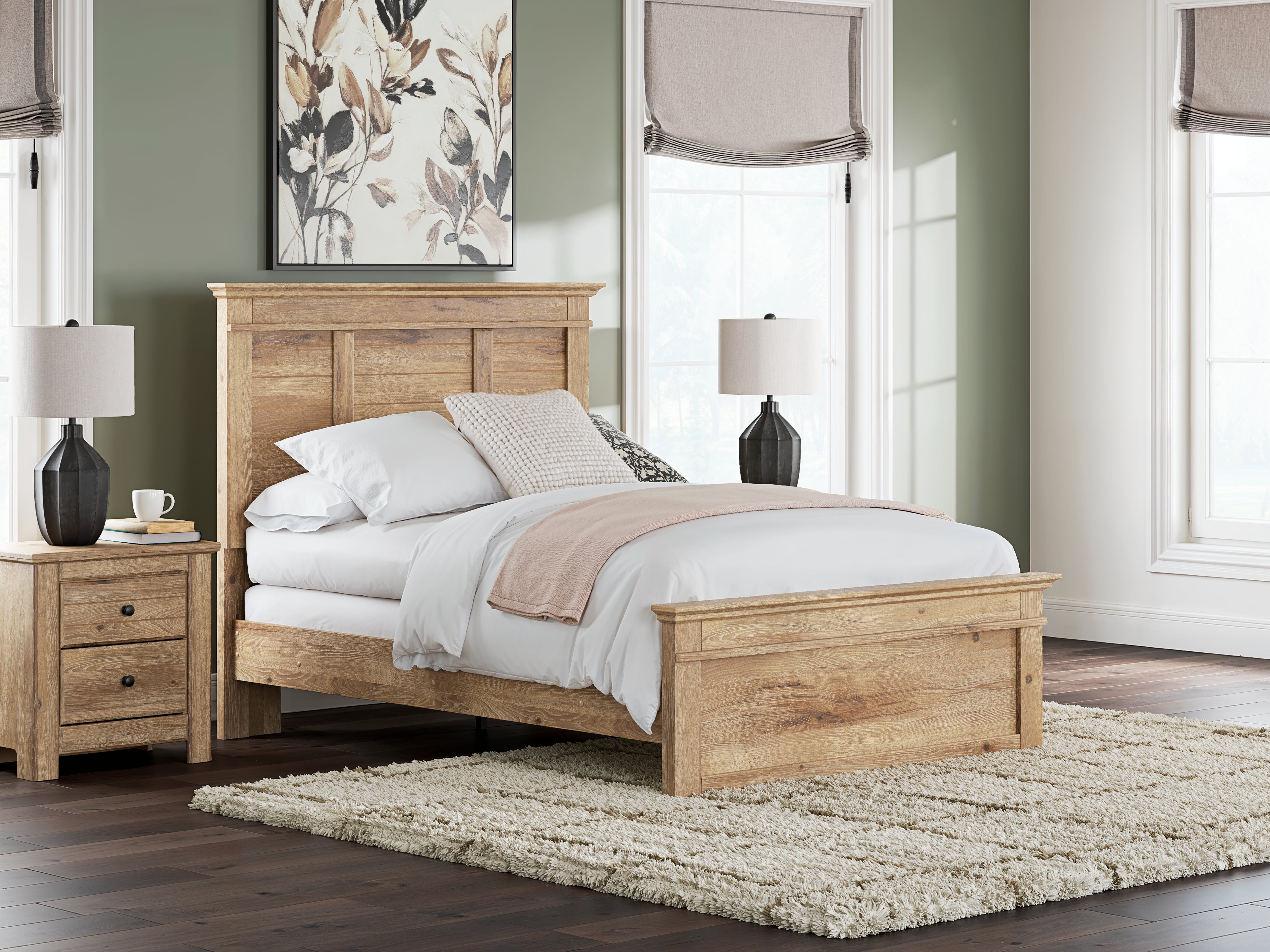 Fine Furniture & Decor - Ashley Furniture - Makidern Bedroom - Full Panel Bed / Tan - PCB1170B19