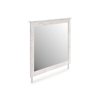 Fine Furniture & Decor - Ashley Furniture - Makidern Bedroom - Bedroom Mirror / Whitewash - PCB1171-36