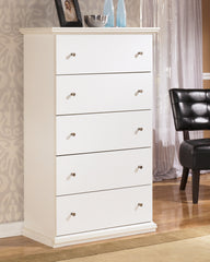 Fine Furniture & Decor - Ashley Furniture - Bostwick Shoals Bedroom - Six Drawer Dresser / White - B139-31