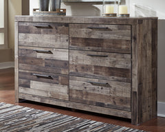 Fine Furniture & Decor - Ashley Furniture - Derekson Bedroom - Queen Panel Bed / Multi Gray - B200B6