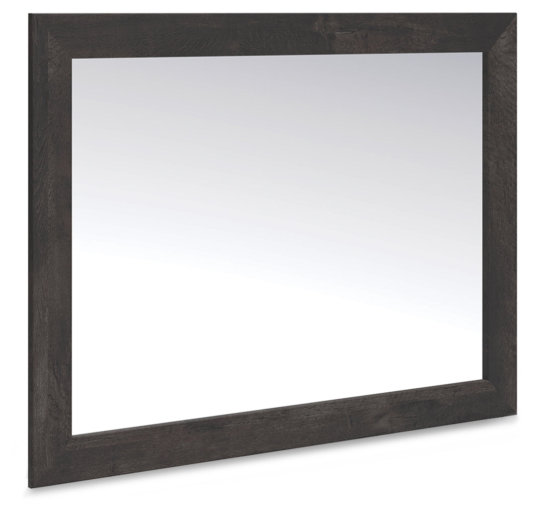 Fine Furniture & Decor - Ashley Furniture - Hollivern Mirror - Bedroom Mirror / Dark Gray - PCB2108-36