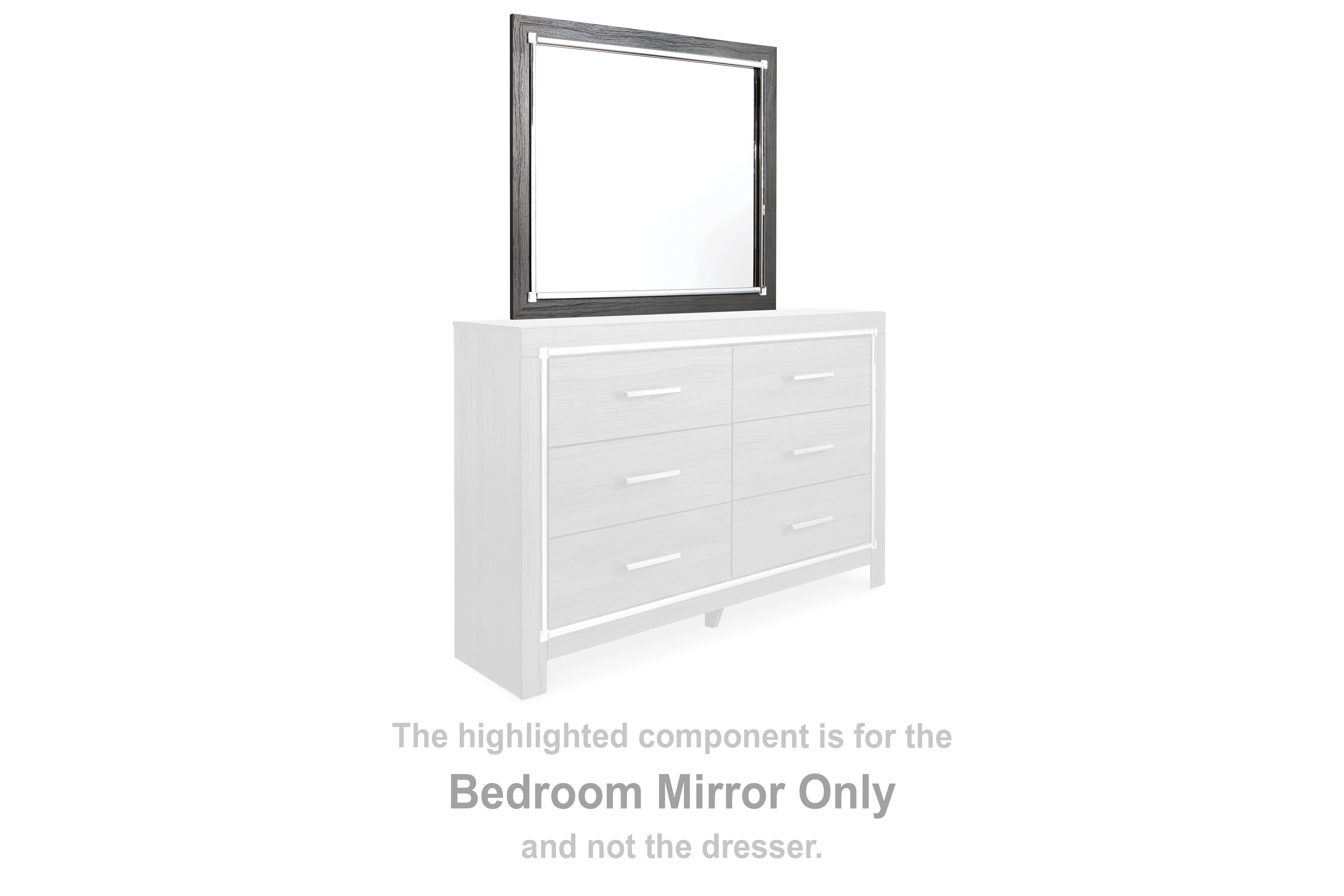 Fine Furniture & Decor - Ashley Furniture - Lodanna Bedroom - Bedroom Mirror / Gray - B214-36