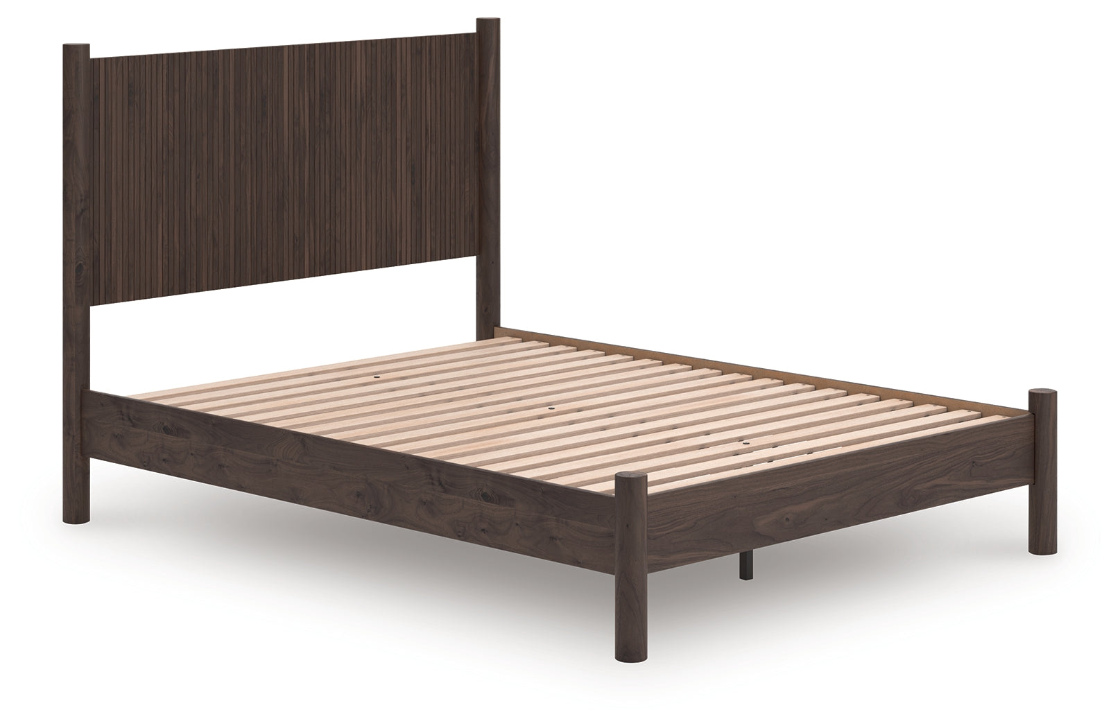 Fine Furniture & Decor - Ashley Furniture - Pamytta Bedroom - Queen Panel Platform Bed / Brown - PCB2614B6