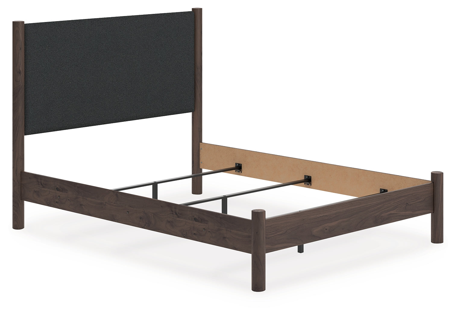 Fine Furniture & Decor - Ashley Furniture - Pamytta Bedroom - Queen Upholstered Panel Bed / Brown - PCB2614B24