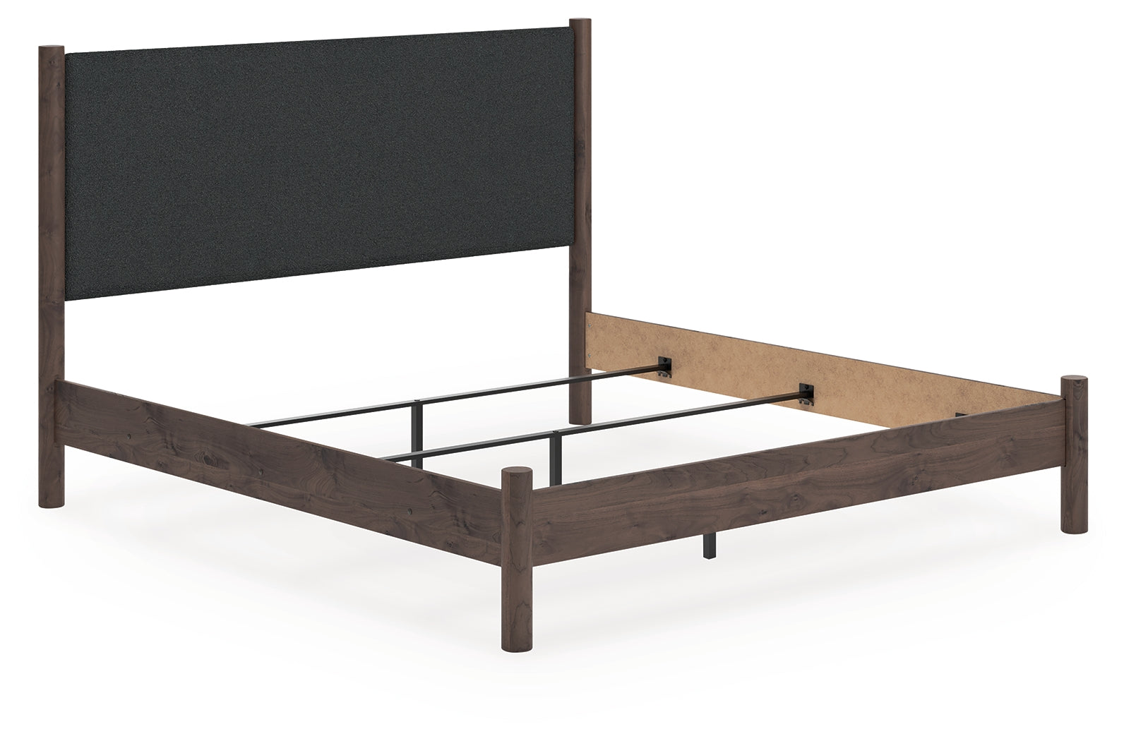 Fine Furniture & Decor - Ashley Furniture - Pamytta Bedroom - King Upholstered Panel Bed / Brown - PCB2614B29