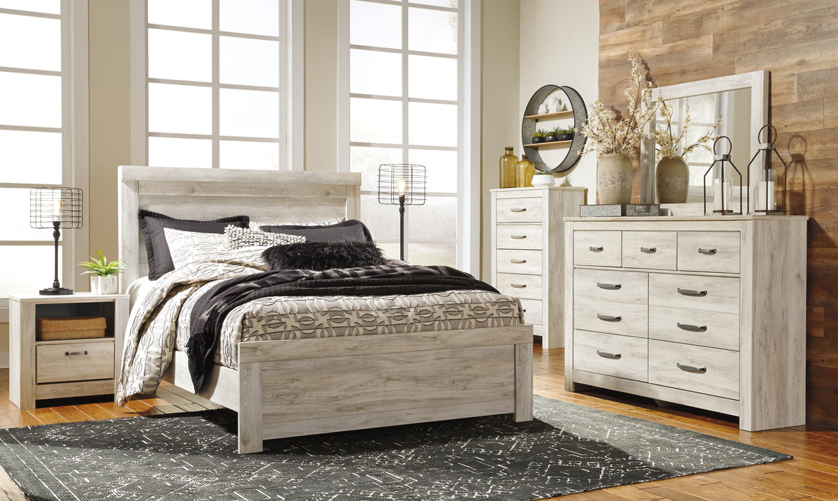 Fine Furniture & Decor - Ashley Furniture - Bellaby Bedroom - Seven Drawer Dresser / Whitewash - B331-31