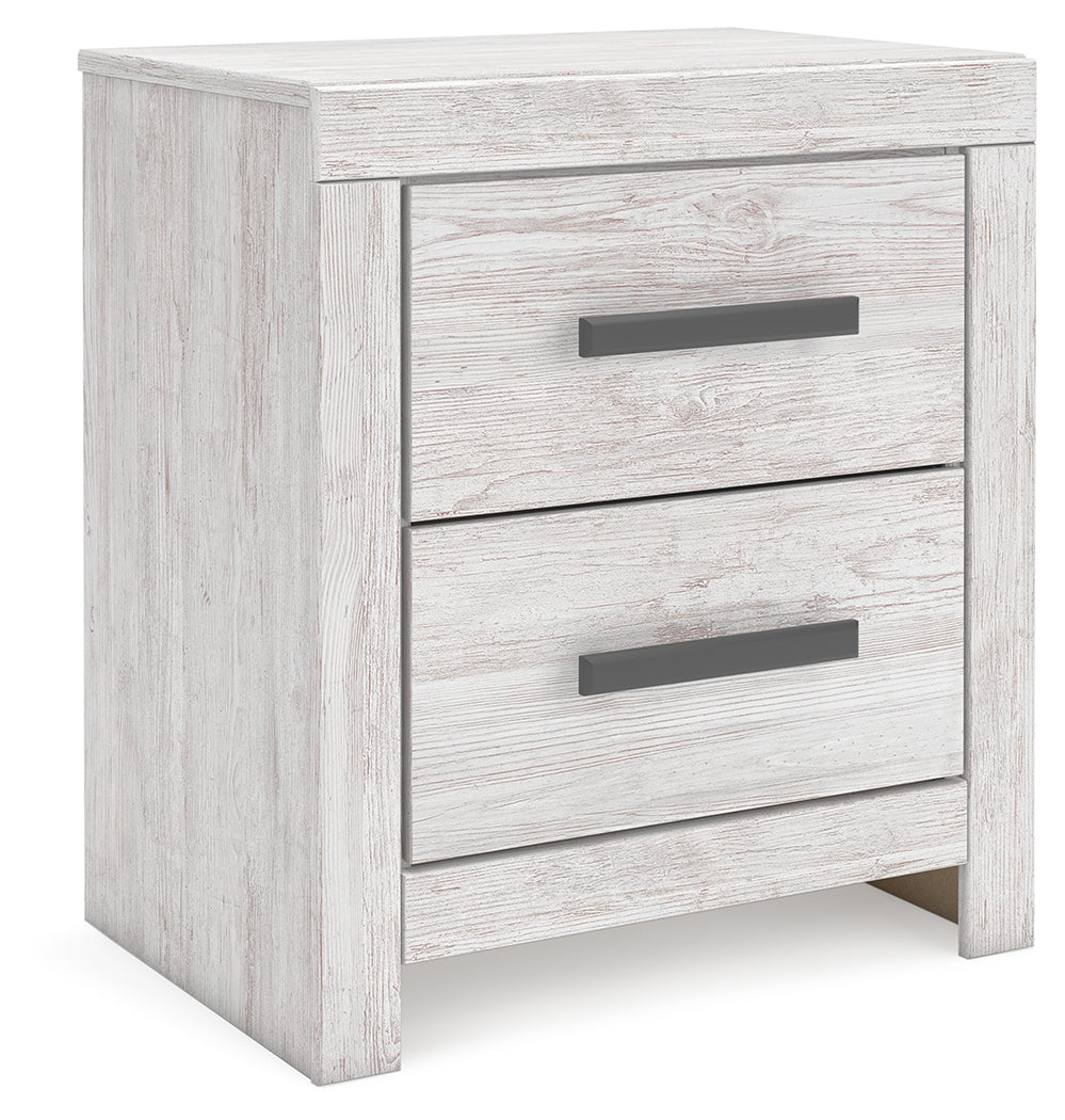 Fine Furniture & Decor - Ashley Furniture - Cayboni Bedroom - King Panel Bed / Whitewash - B3788B7