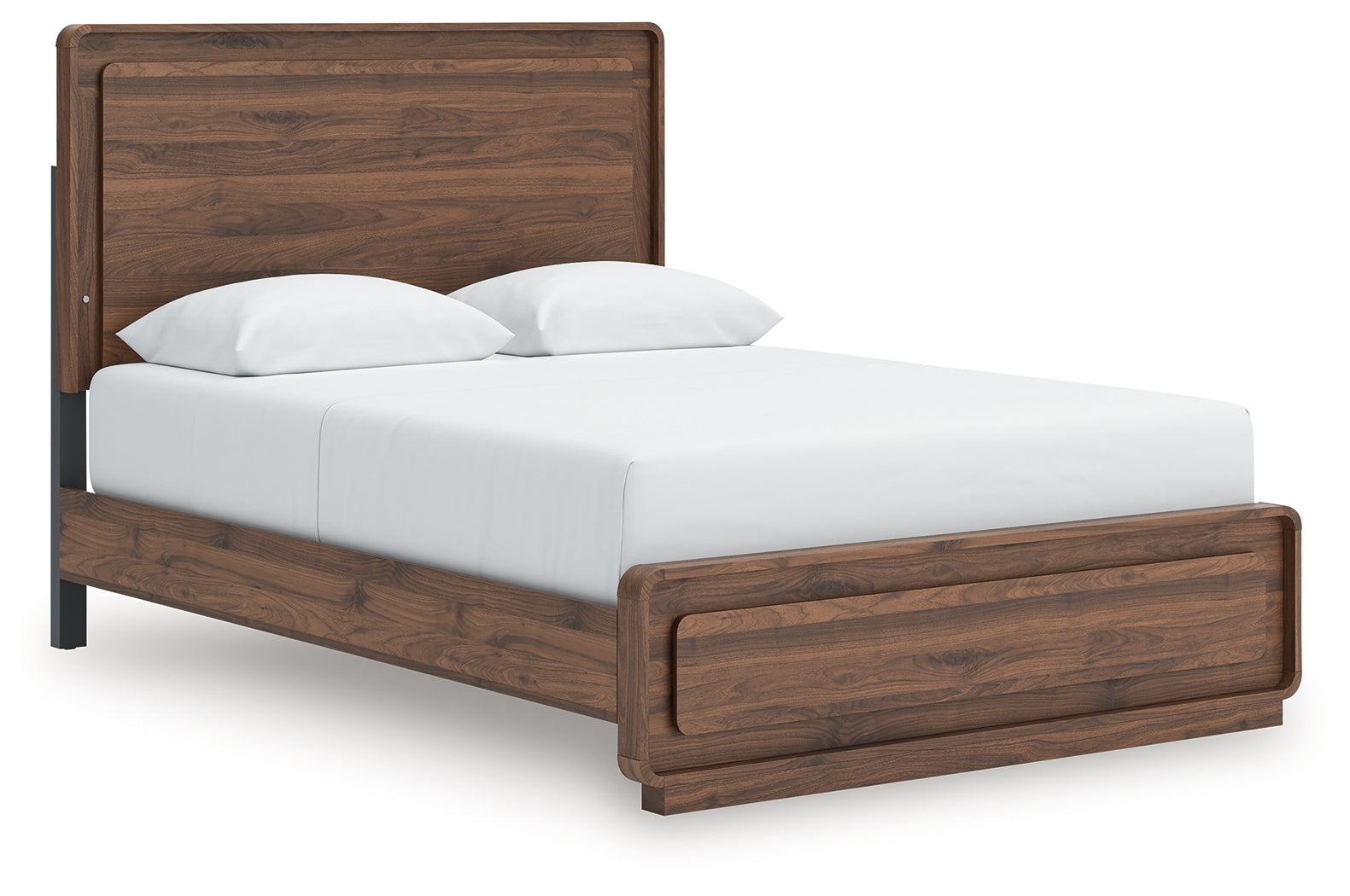 Fine Furniture & Decor - Ashley Furniture - Fortlorn Bedroom - Queen Panel Bed / Walnut Brown - PCB386B2
