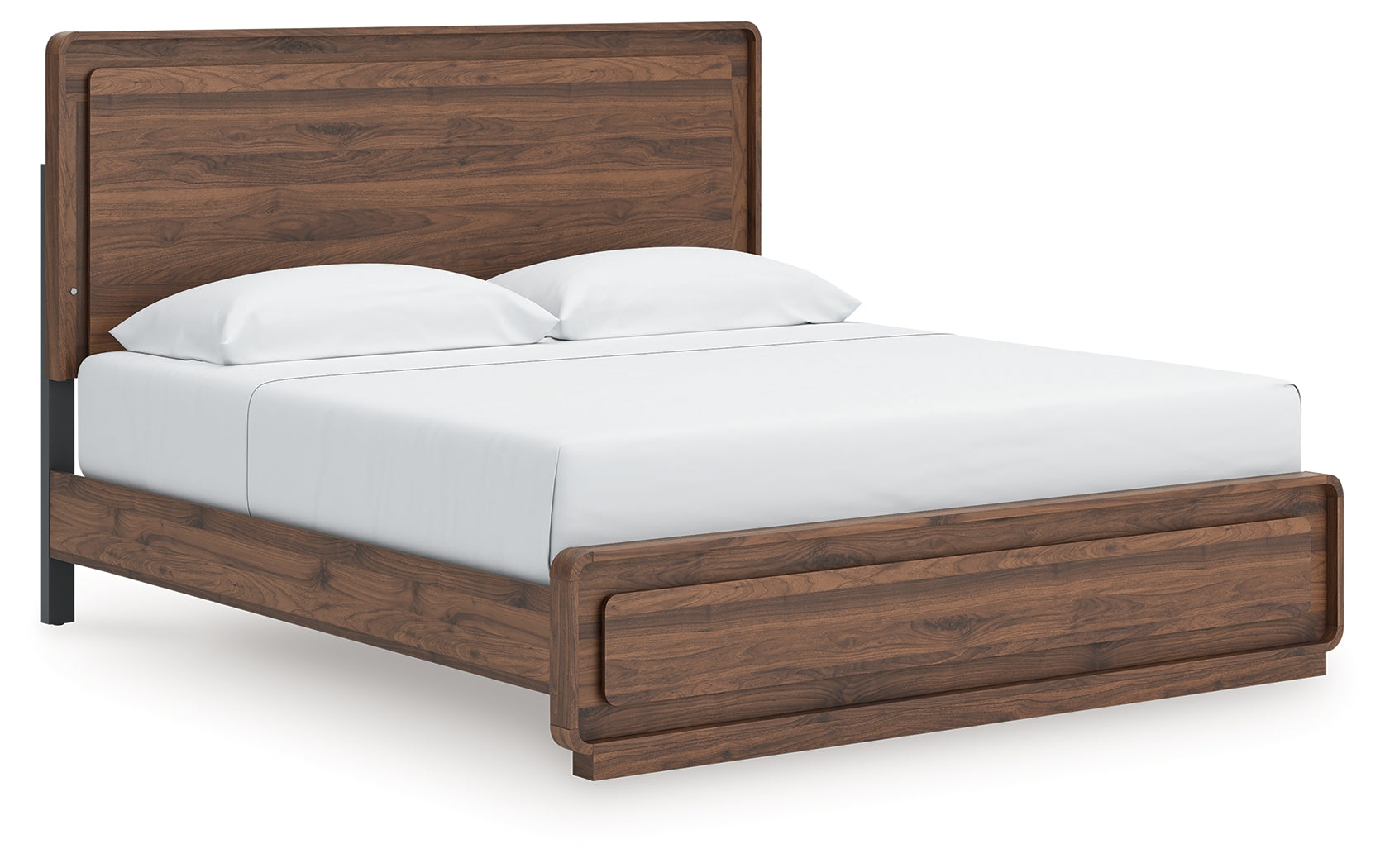 Fine Furniture & Decor - Ashley Furniture - Fortlorn Bedroom - King Panel Bed / Walnut Brown - PCB386B4