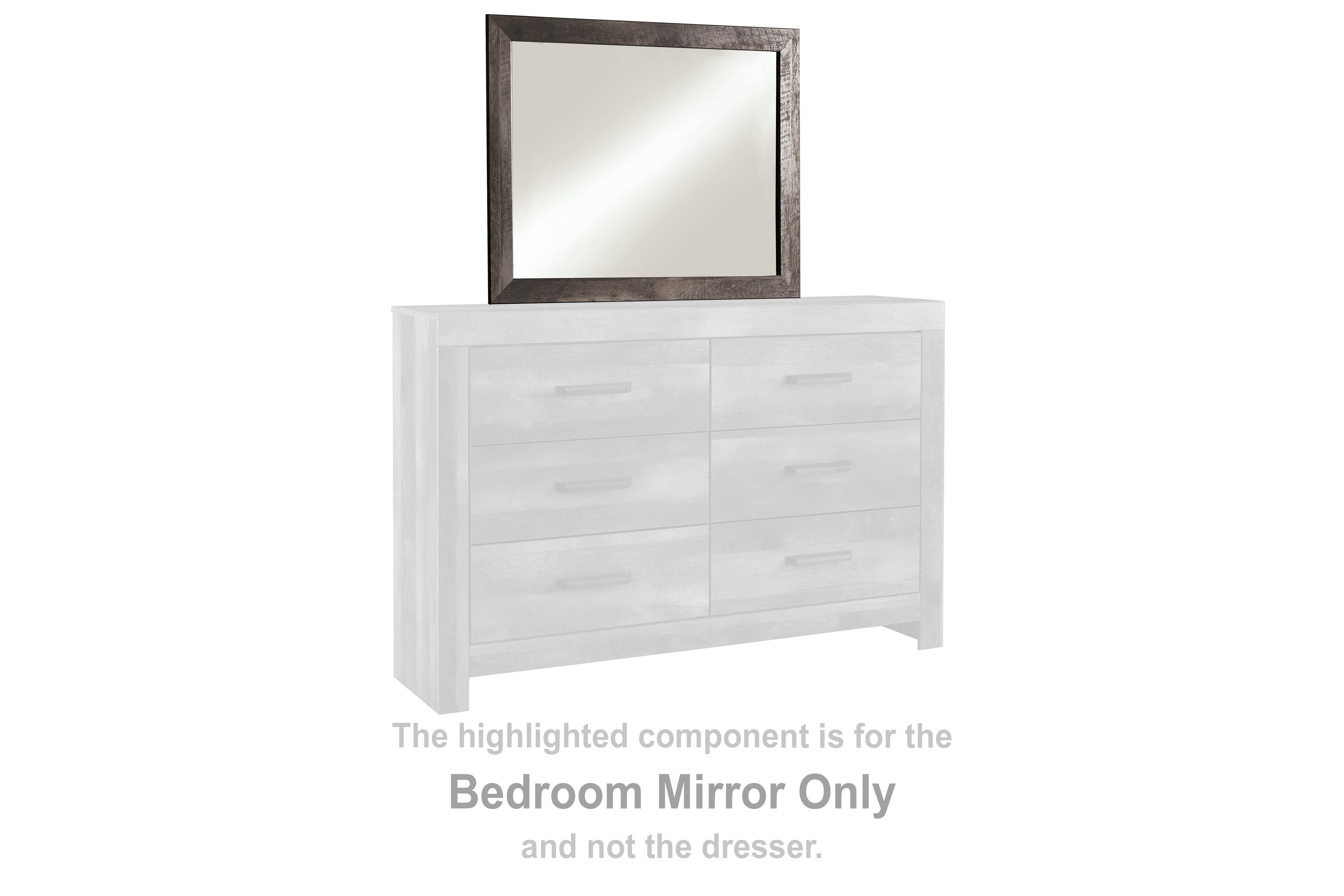 Fine Furniture & Decor - Ashley Furniture - Wynnlow Bedroom - Bedroom Mirror / Gray - B440-36