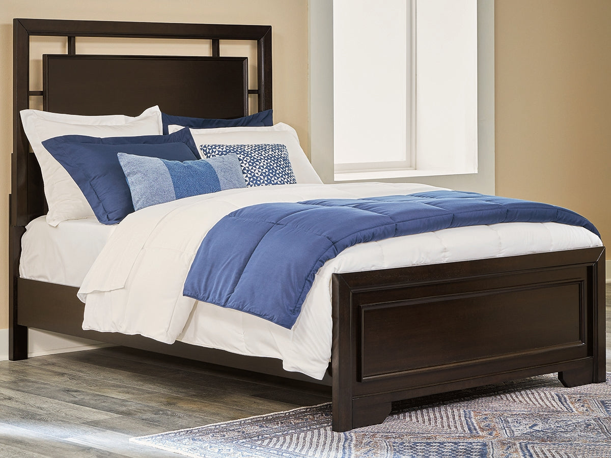 Fine Furniture & Decor - Ashley Furniture - Covetown Bedroom - Full Panel Bed / Dark Brown - B441B4