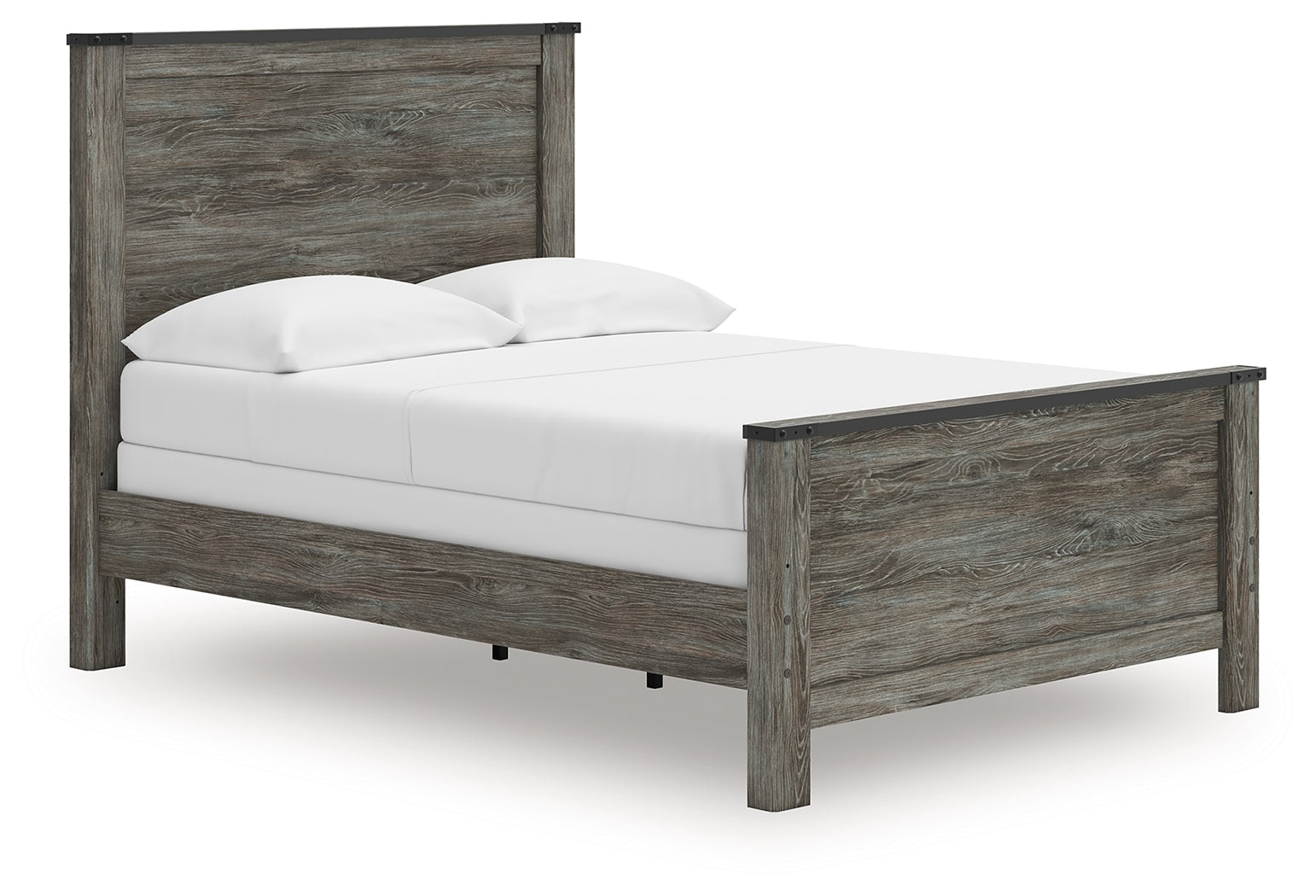 Fine Furniture & Decor - Ashley Furniture - Frandern Bedroom - Full Panel Bed / Black/Gray - B4480B19