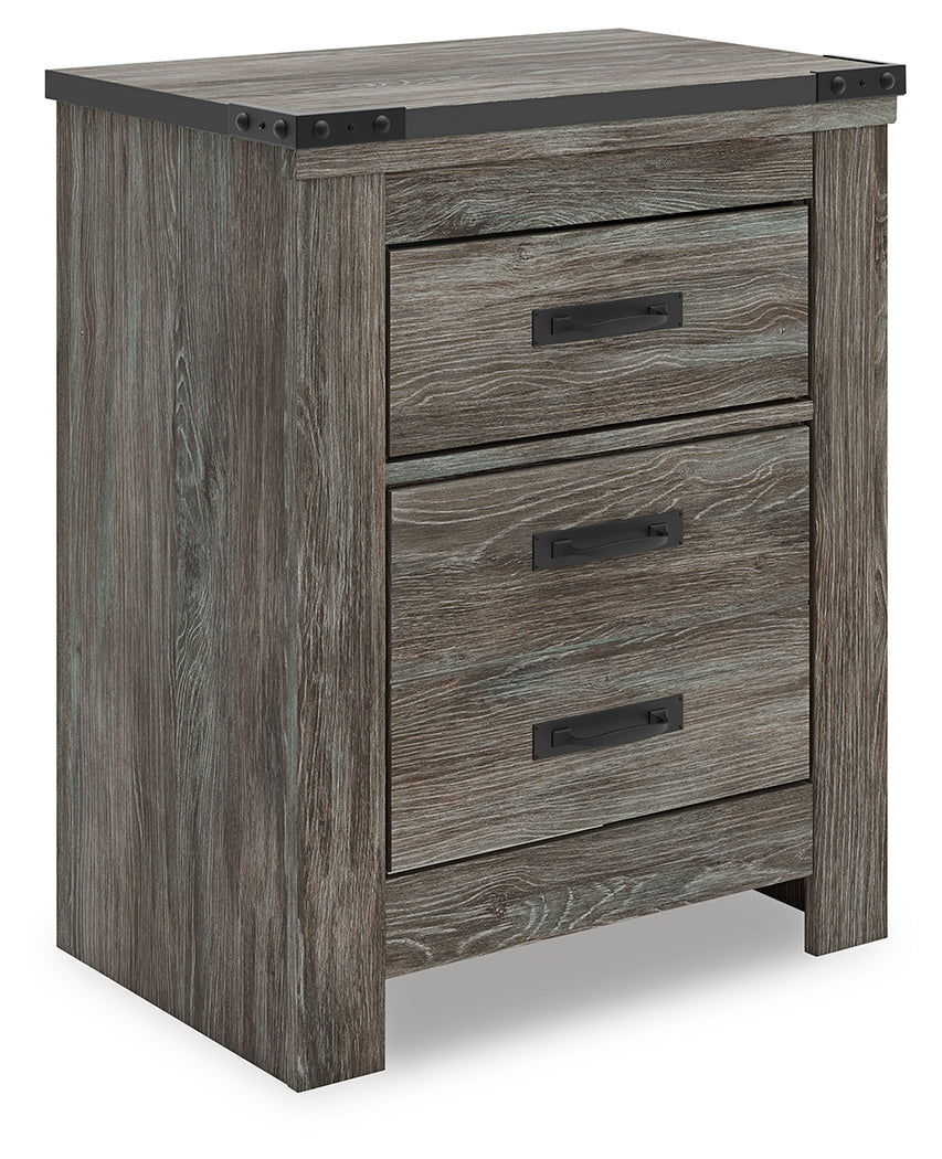 Fine Furniture & Decor - Ashley Furniture - Frandern Bedroom - Two Drawer Night Stand / Gray - B4480-92