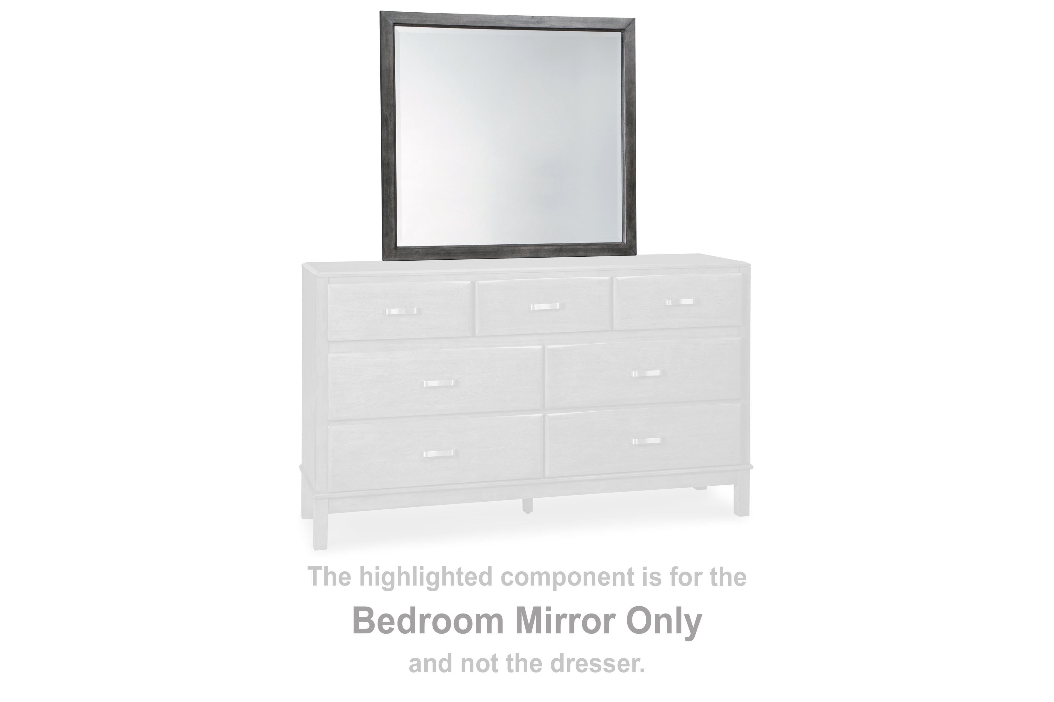 Fine Furniture & Decor - Ashley Furniture - Caitbrook Bedroom - Bedroom Mirror / Gray - B476-36