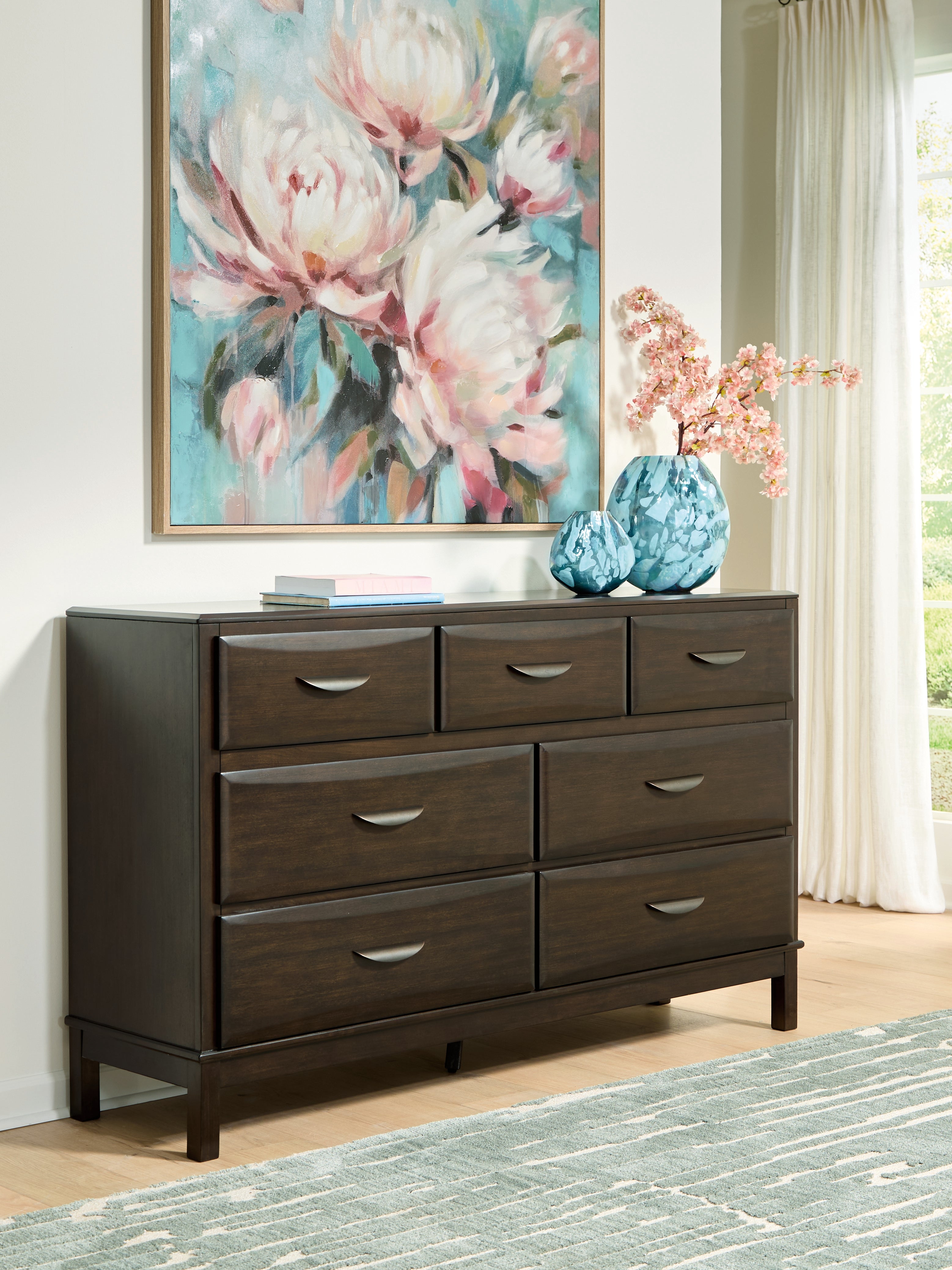 Fine Furniture & Decor - Ashley Furniture - Vanmore Bedroom - Dresser / Dark Brown - B479-31