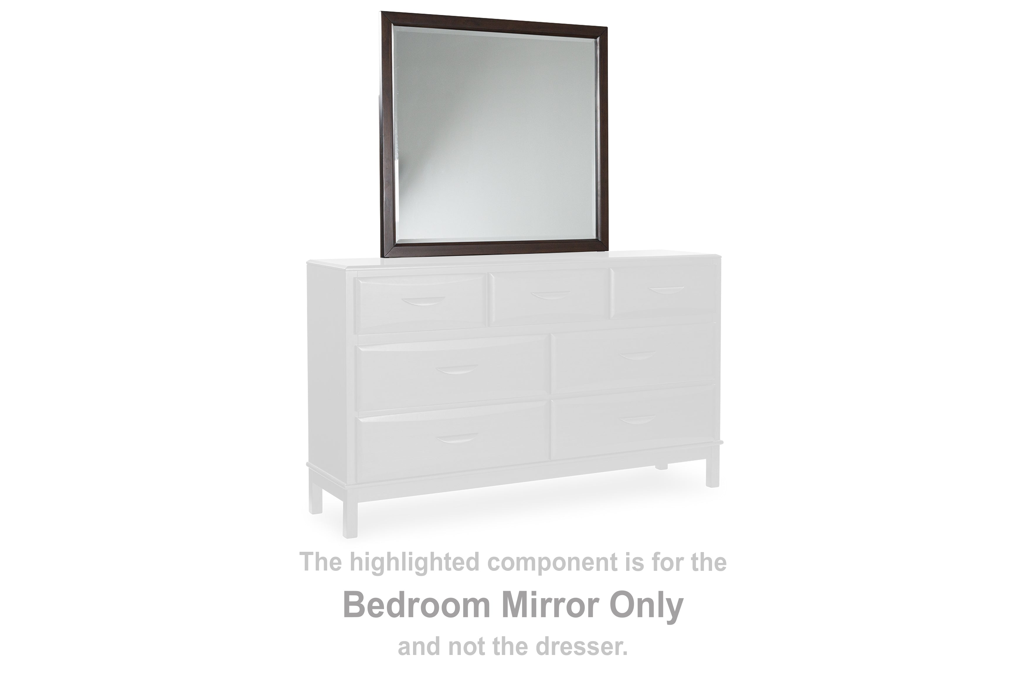 Fine Furniture & Decor - Ashley Furniture - Vanmore Bedroom - Bedroom Mirror / Dark Brown - B479-36