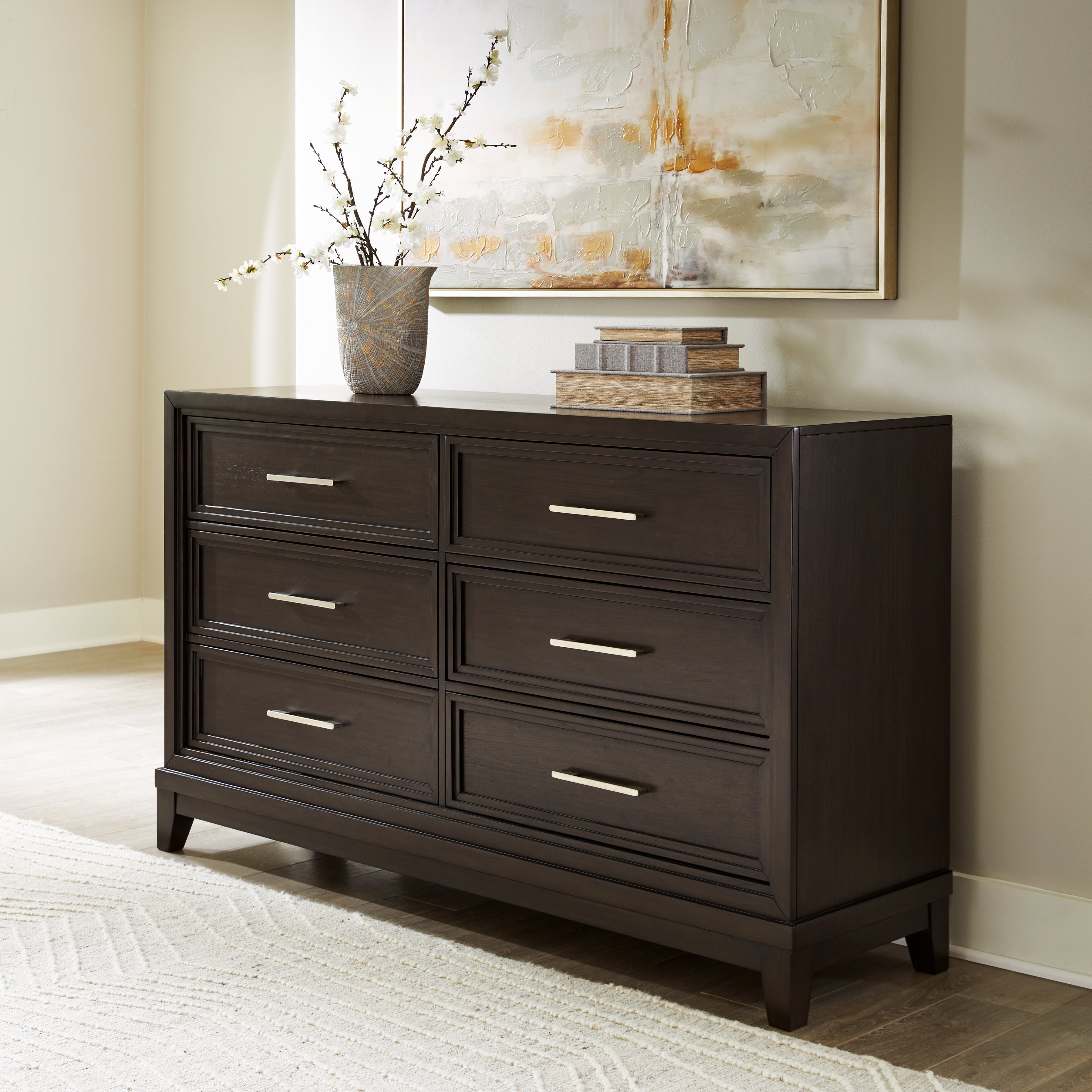 Fine Furniture & Decor - Ashley Furniture - Neymorton Bedroom - Dresser / Dark Grayish Brown - B618-31