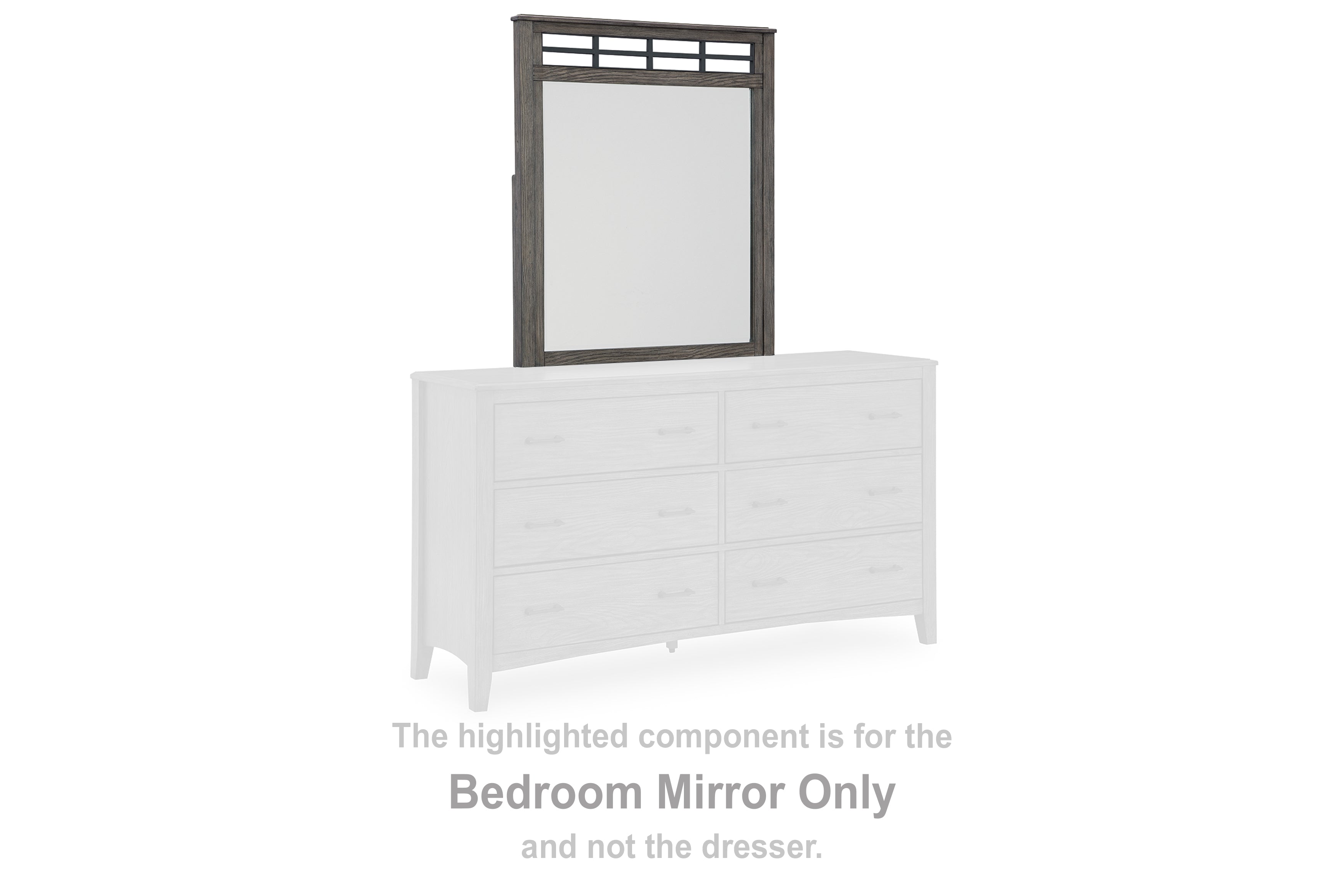 Fine Furniture & Decor - Ashley Furniture - Montillan Bedroom - Bedroom Mirror / Grayish Brown - B651-36