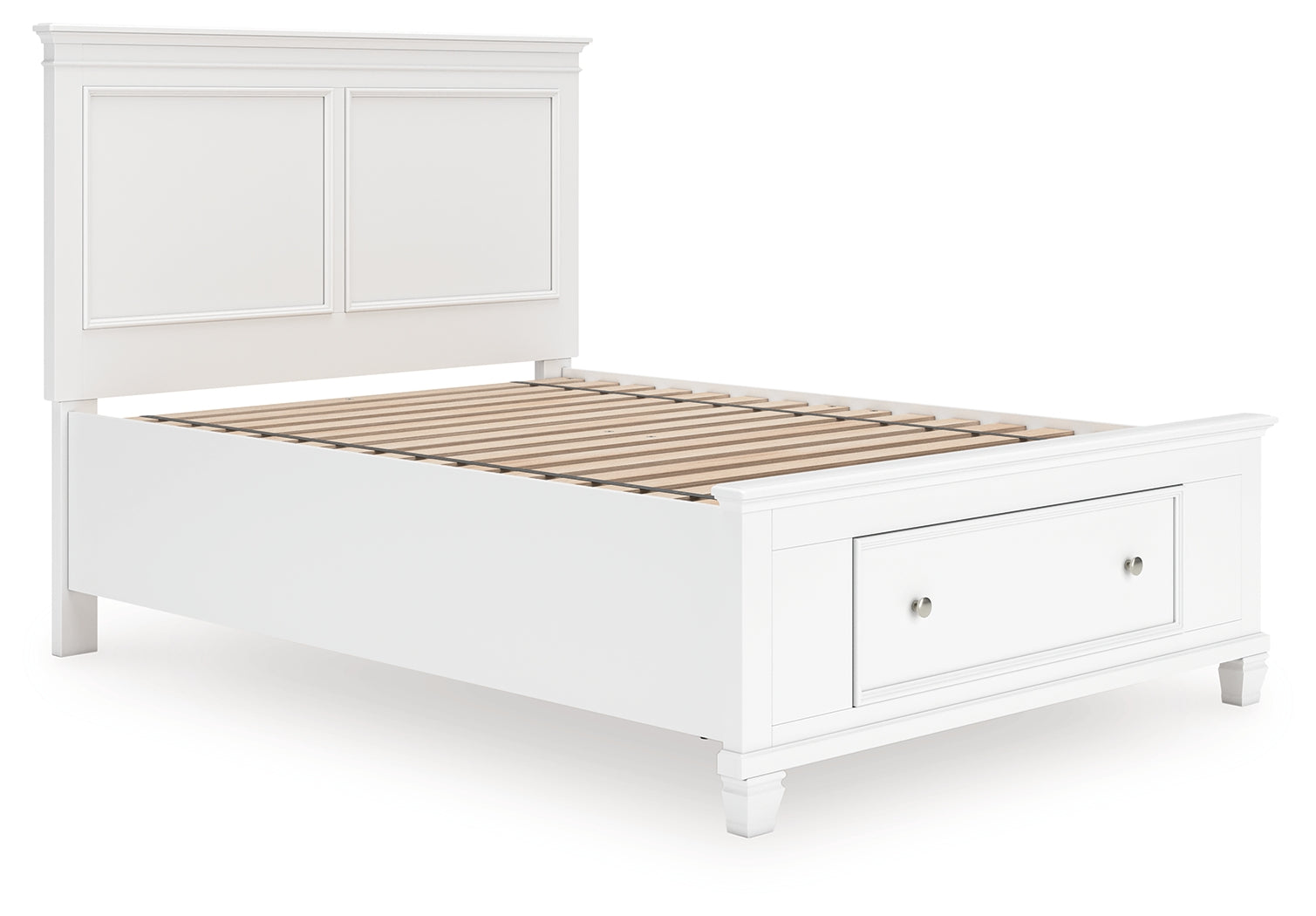 Fine Furniture & Decor - Ashley Furniture - Fortman Bedroom - Full Panel Storage Bed / White - B680B25