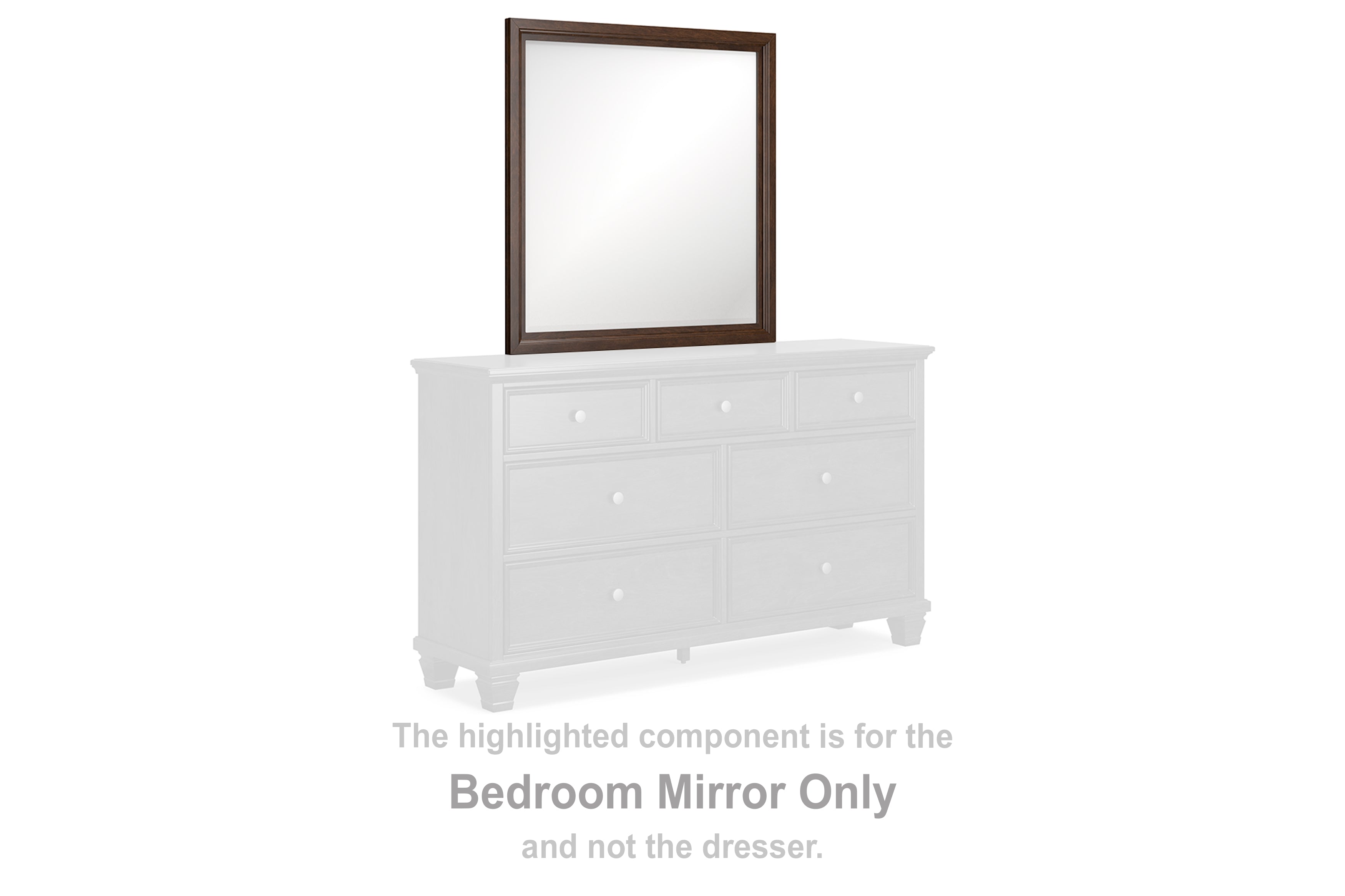 Fine Furniture & Decor - Ashley Furniture - Danabrin Bedroom - Bedroom Mirror / Brown - B685-36