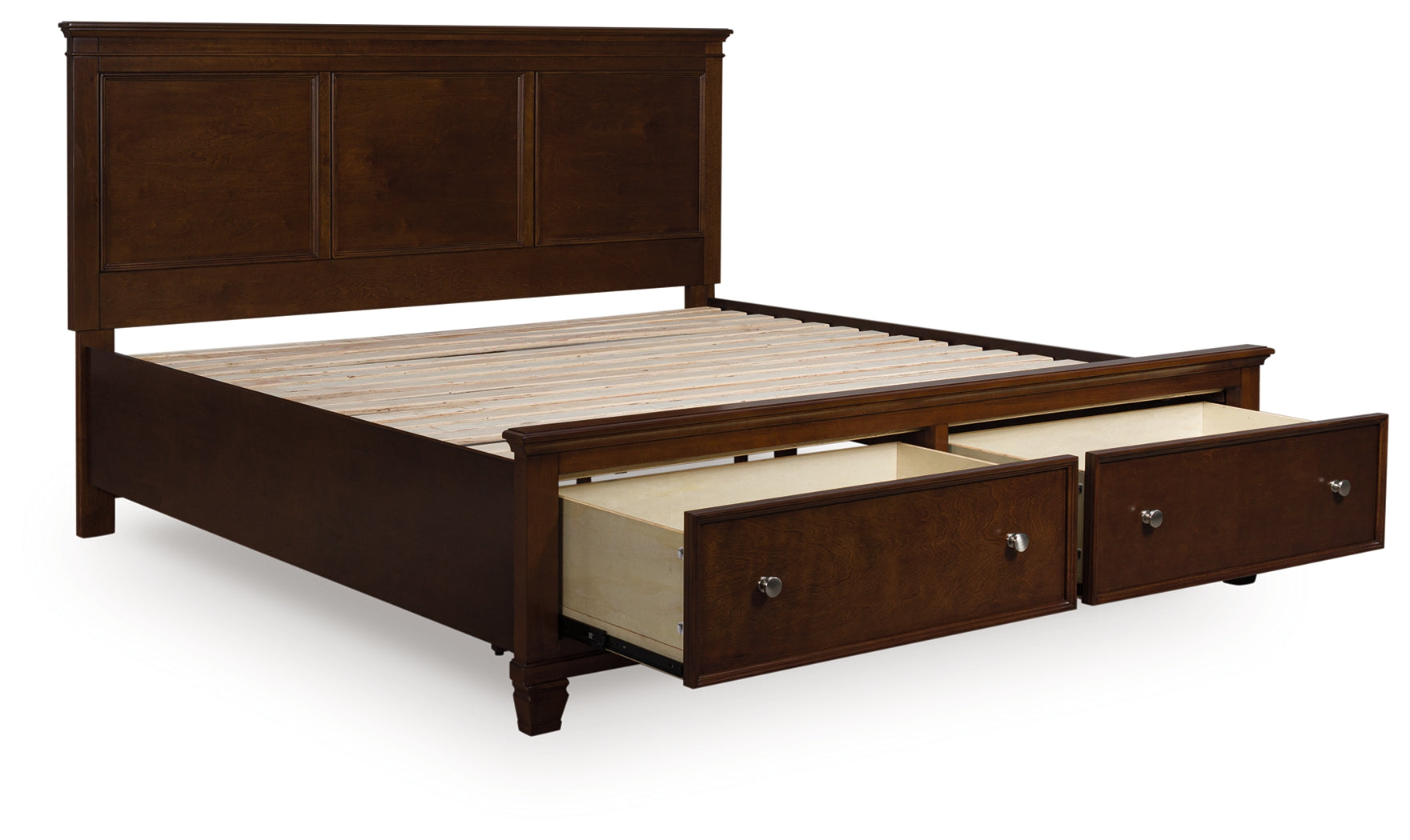 Fine Furniture & Decor - Ashley Furniture - Danabrin Bedroom - King Panel Storage Bed / Brown - B685B18