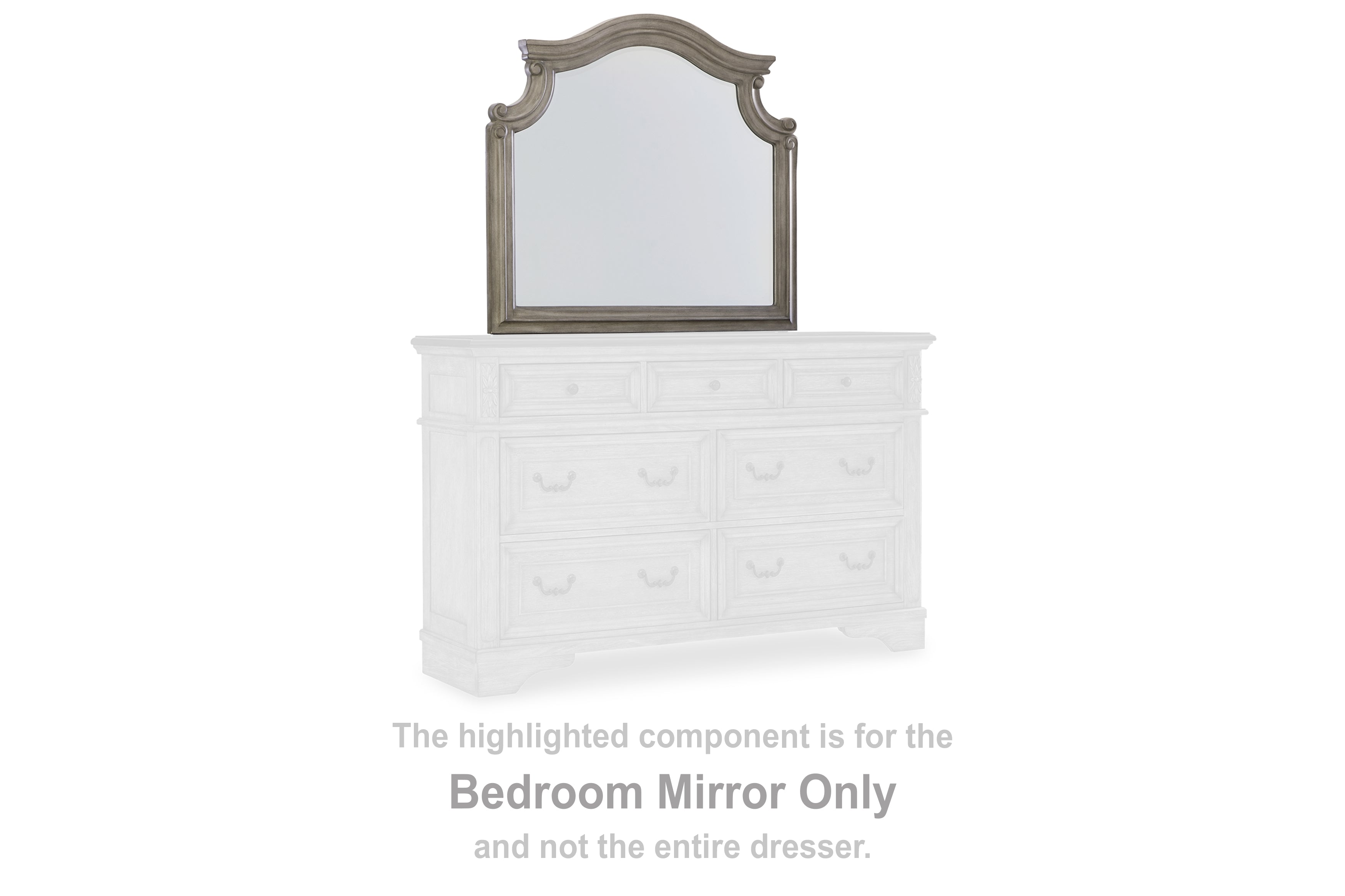 Fine Furniture & Decor - Ashley Furniture - Lodenbay Bedroom - Bedroom Mirror / Antique Gray - B751-36