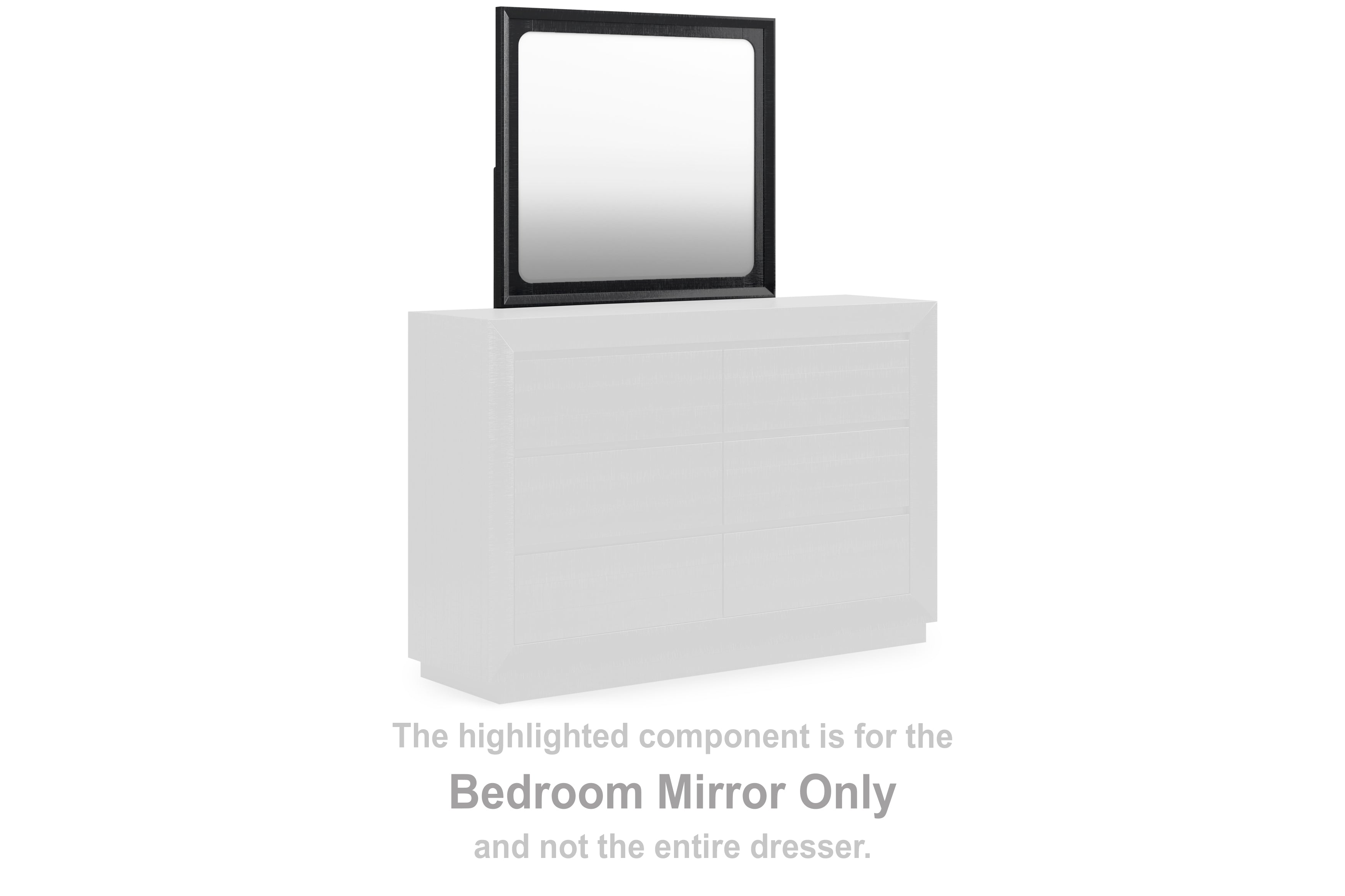 Fine Furniture & Decor - Ashley Furniture - Londer Bedroom - Bedroom Mirror / Black - B768-36
