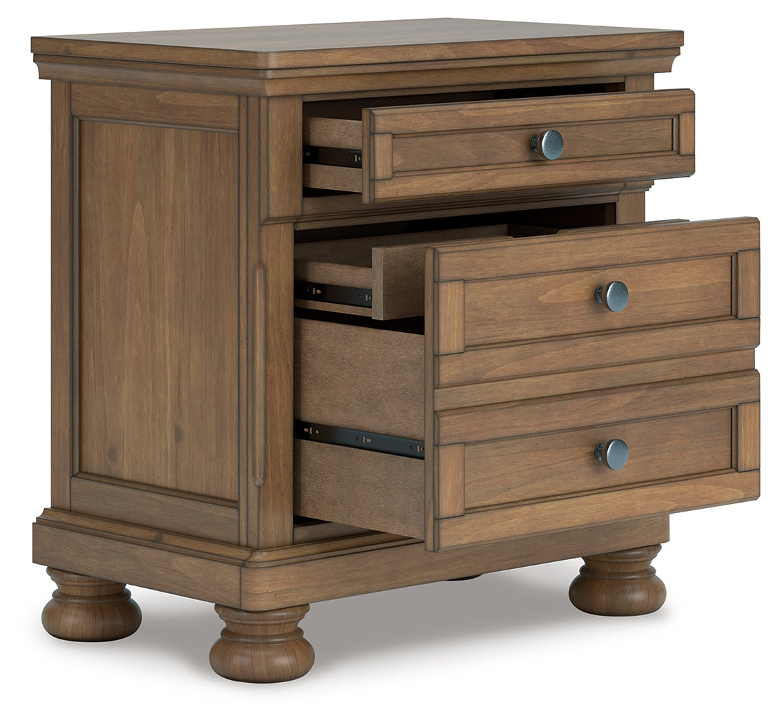 Fine Furniture & Decor - Ashley Furniture - Feddinger Bedroom - Two Drawer Night Stand / Medium Brown - PCB779-92