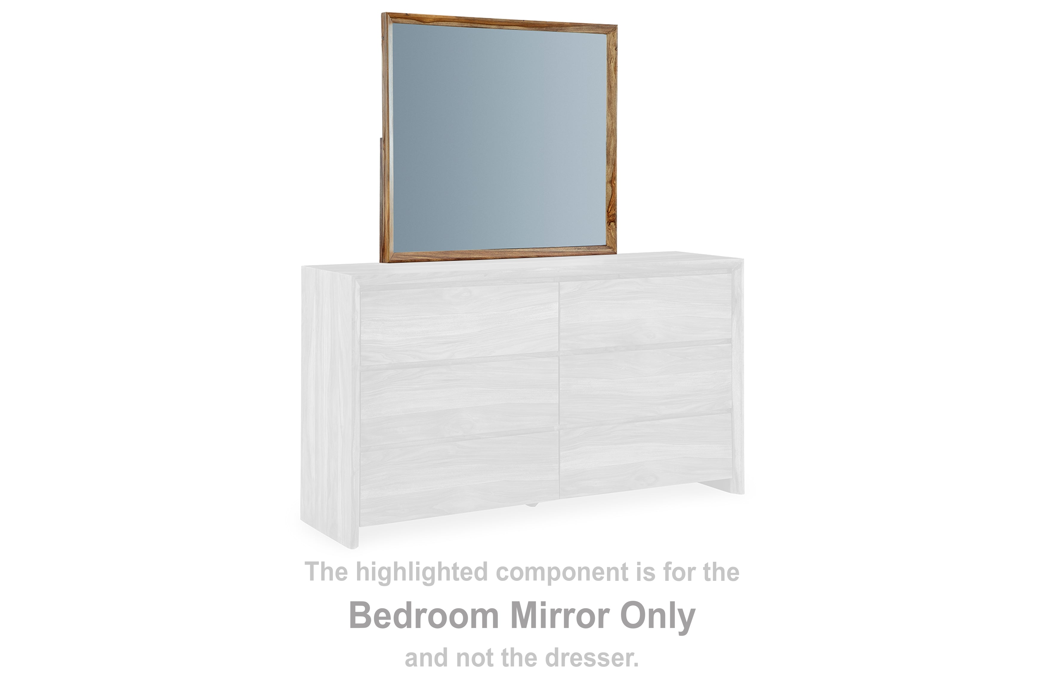 Fine Furniture & Decor - Ashley Furniture - Dressonni Bedroom - Bedroom Mirror / Brown - B790-36