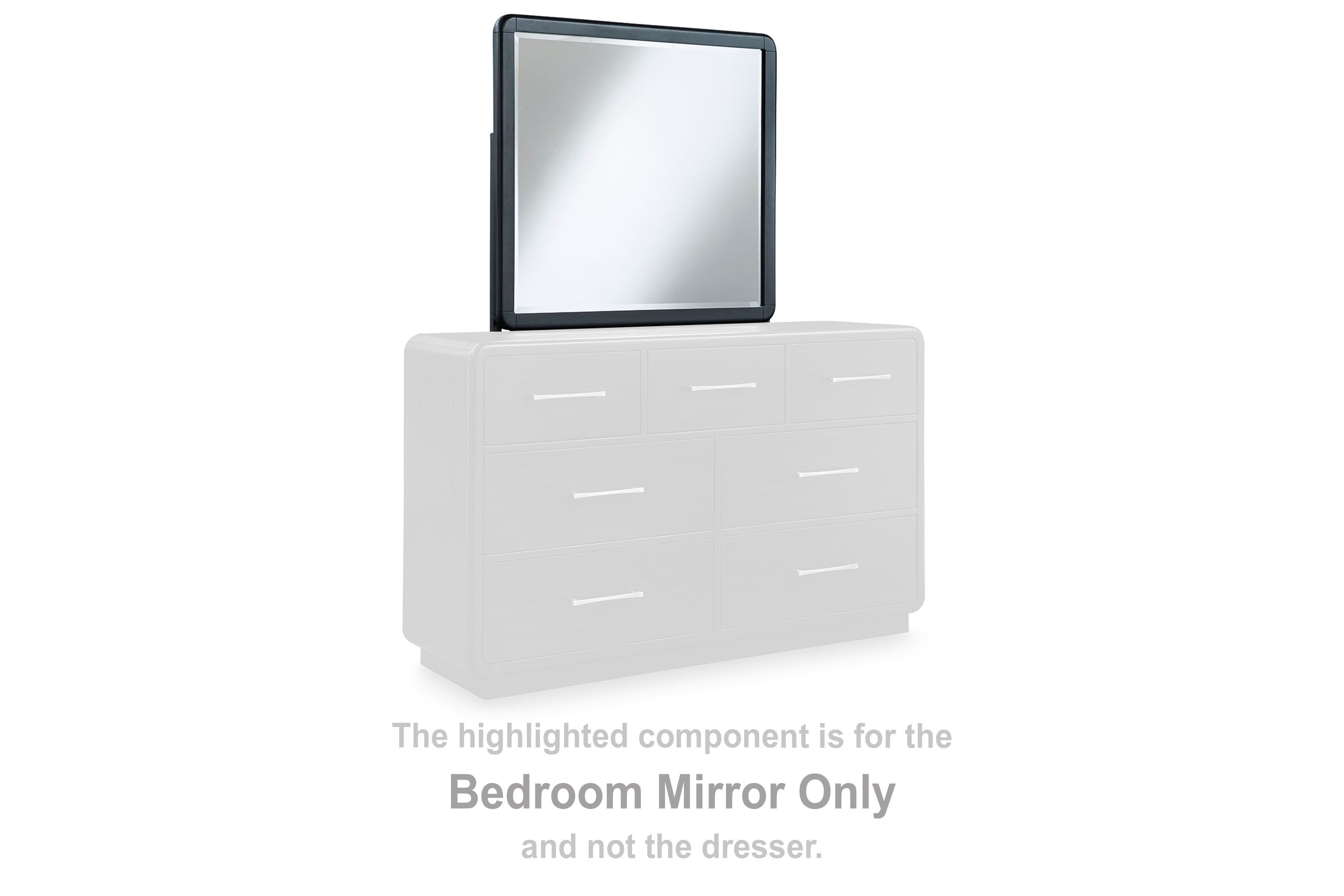 Fine Furniture & Decor - Ashley Furniture - Rowanbeck Bedroom - Bedroom Mirror / Black - B821-36