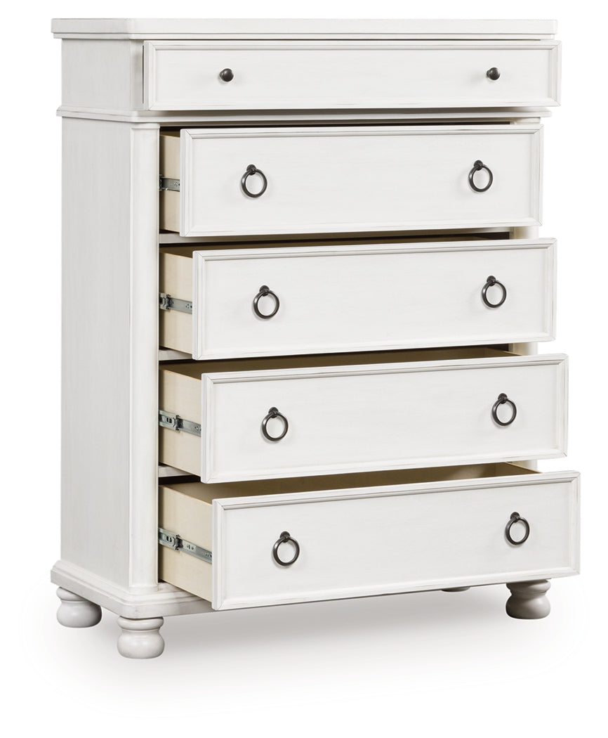 Fine Furniture & Decor - Ashley Furniture - Rowlenstown Bedroom - Dresser and Mirror / Brown - PCB824B1