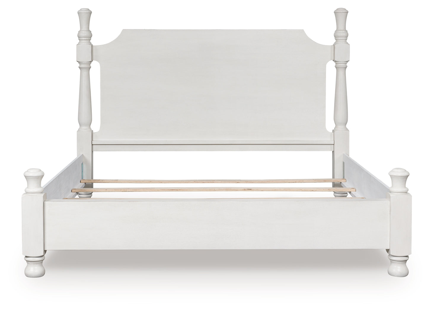 Fine Furniture & Decor - Ashley Furniture - Rowlenstown Bedroom - Queen Poster Bed / Antique White - PCB823B2