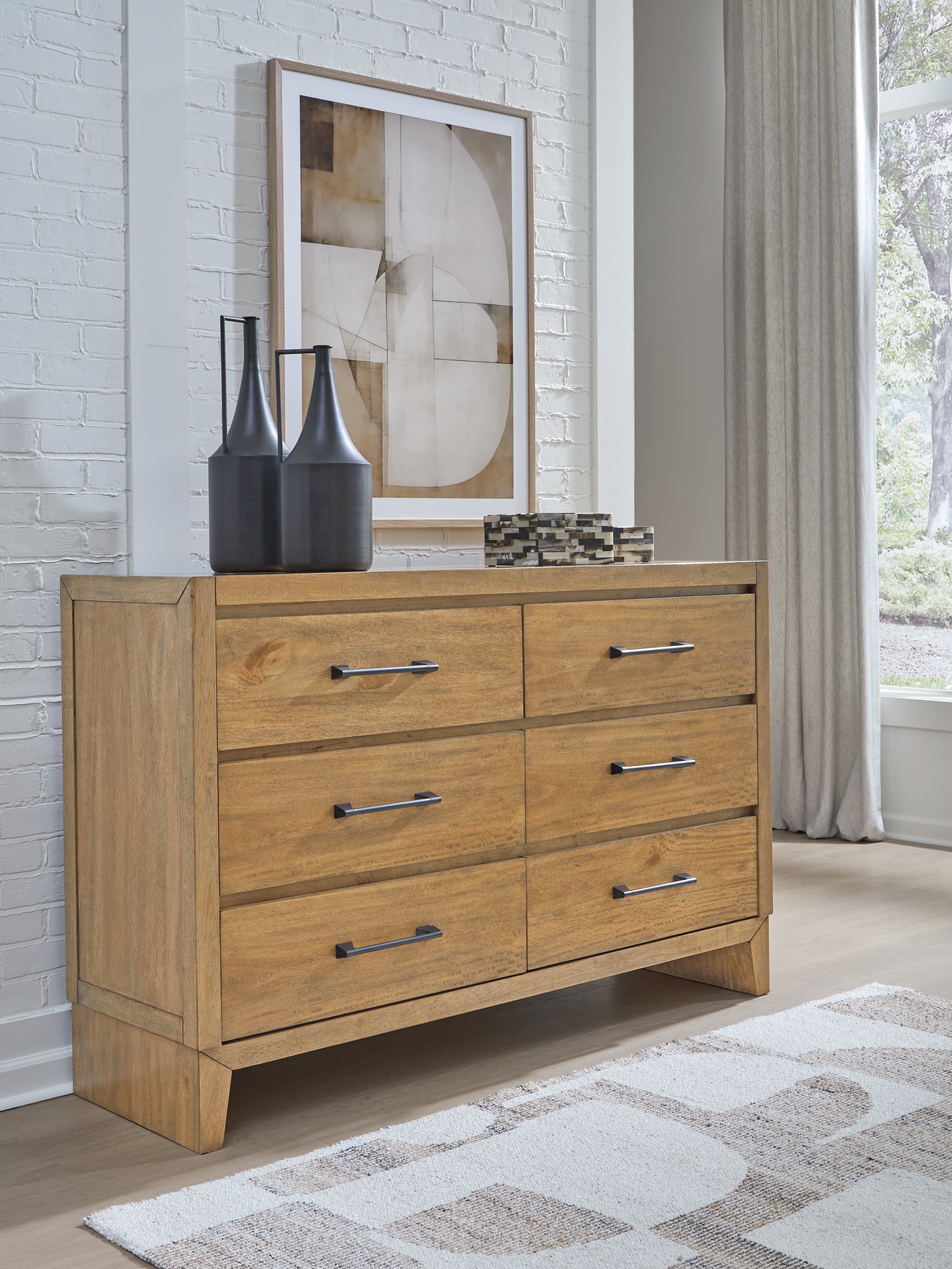 Fine Furniture & Decor - Ashley Furniture - Sherbana Bedroom - Dresser / Light Brown - B833-31