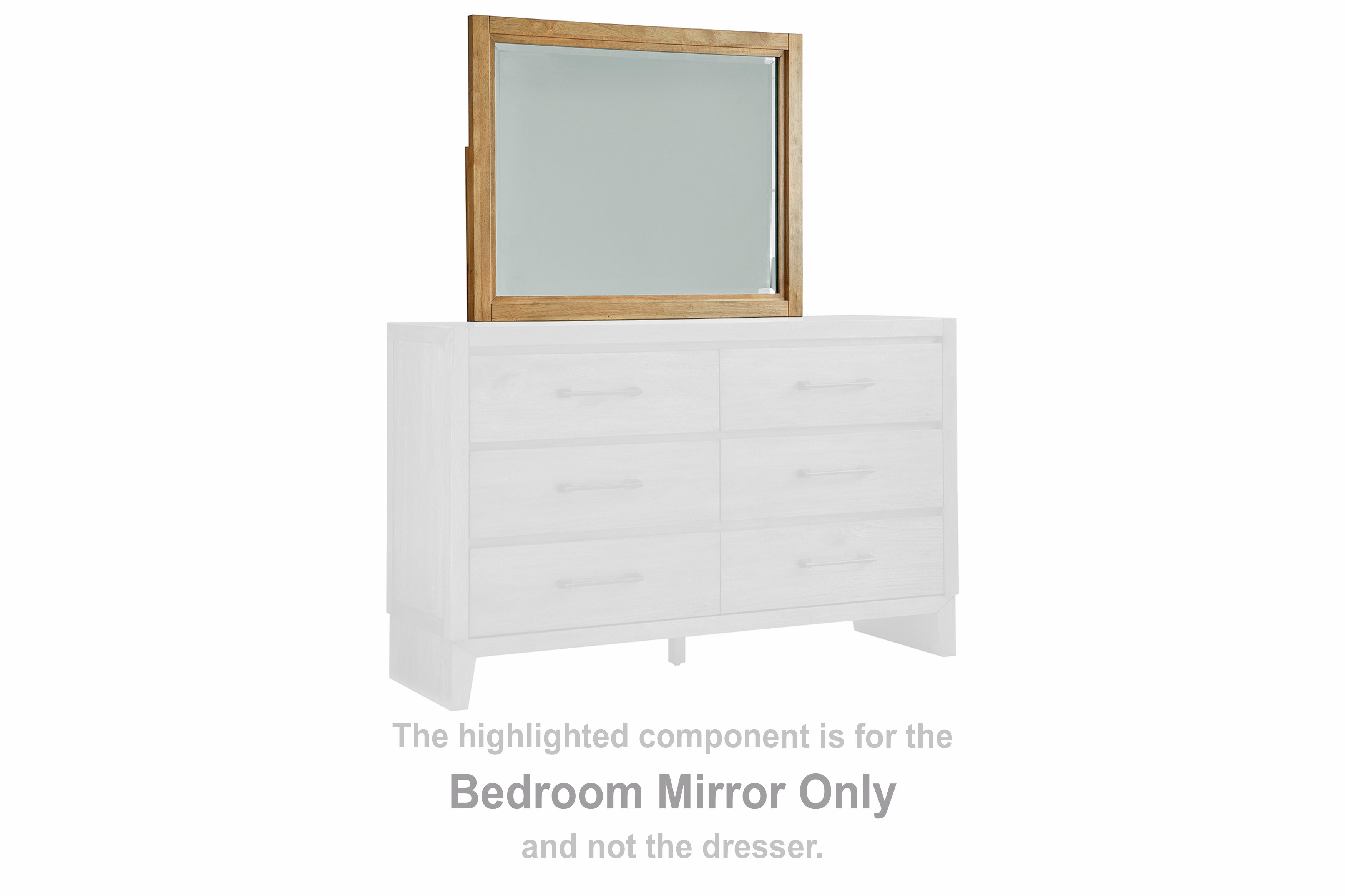 Fine Furniture & Decor - Ashley Furniture - Sherbana Bedroom - Bedroom Mirror / Light Brown - B833-36