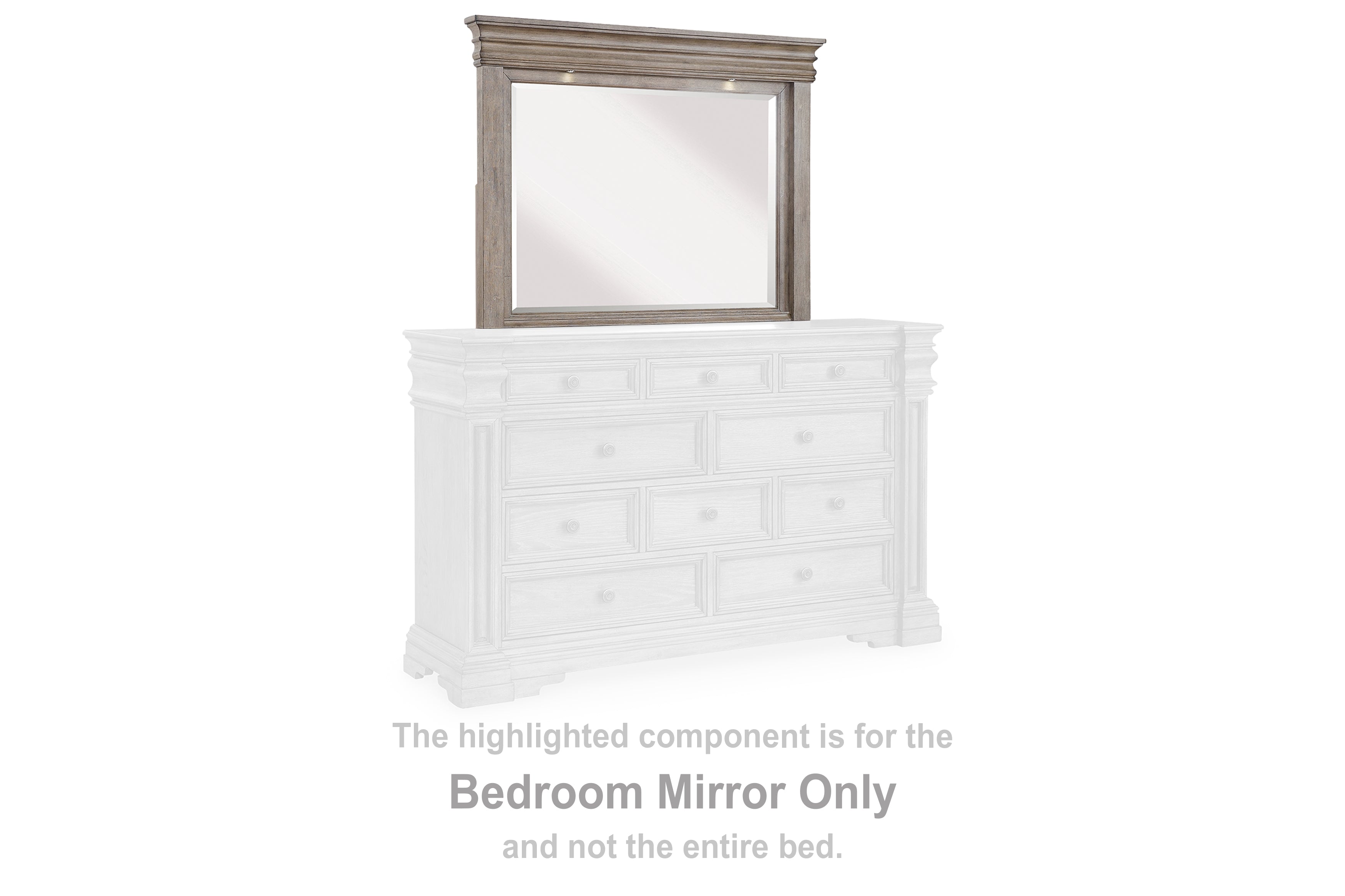 Fine Furniture & Decor - Ashley Furniture - Blairhurst Bedroom - Bedroom Mirror / Light Grayish Brown - B916-36