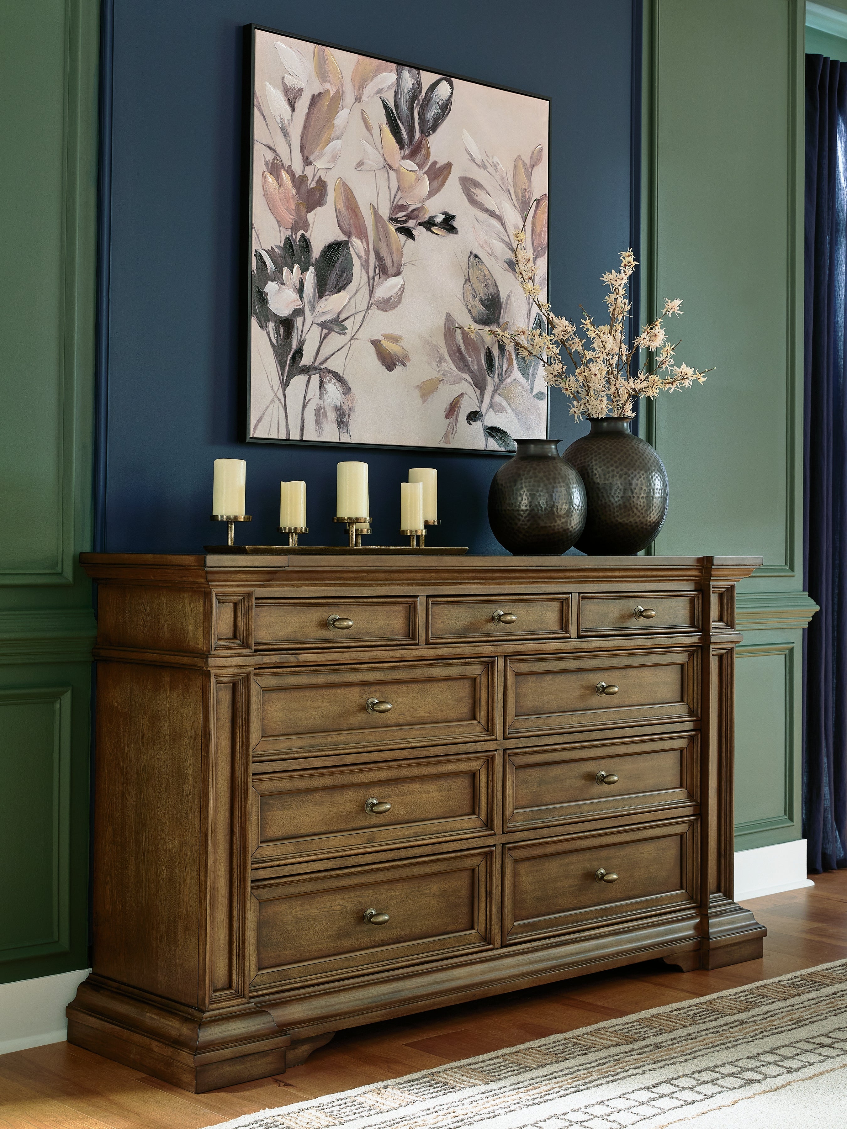 Fine Furniture & Decor - Ashley Furniture - Frantanna Bedroom - Dresser / Brown - PCB949-31