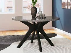Fine Furniture & Decor - Ashley Furniture - Glinari Dining Room - Dining Chair  (Set of 2) / Taupe/Black - D476-01X2