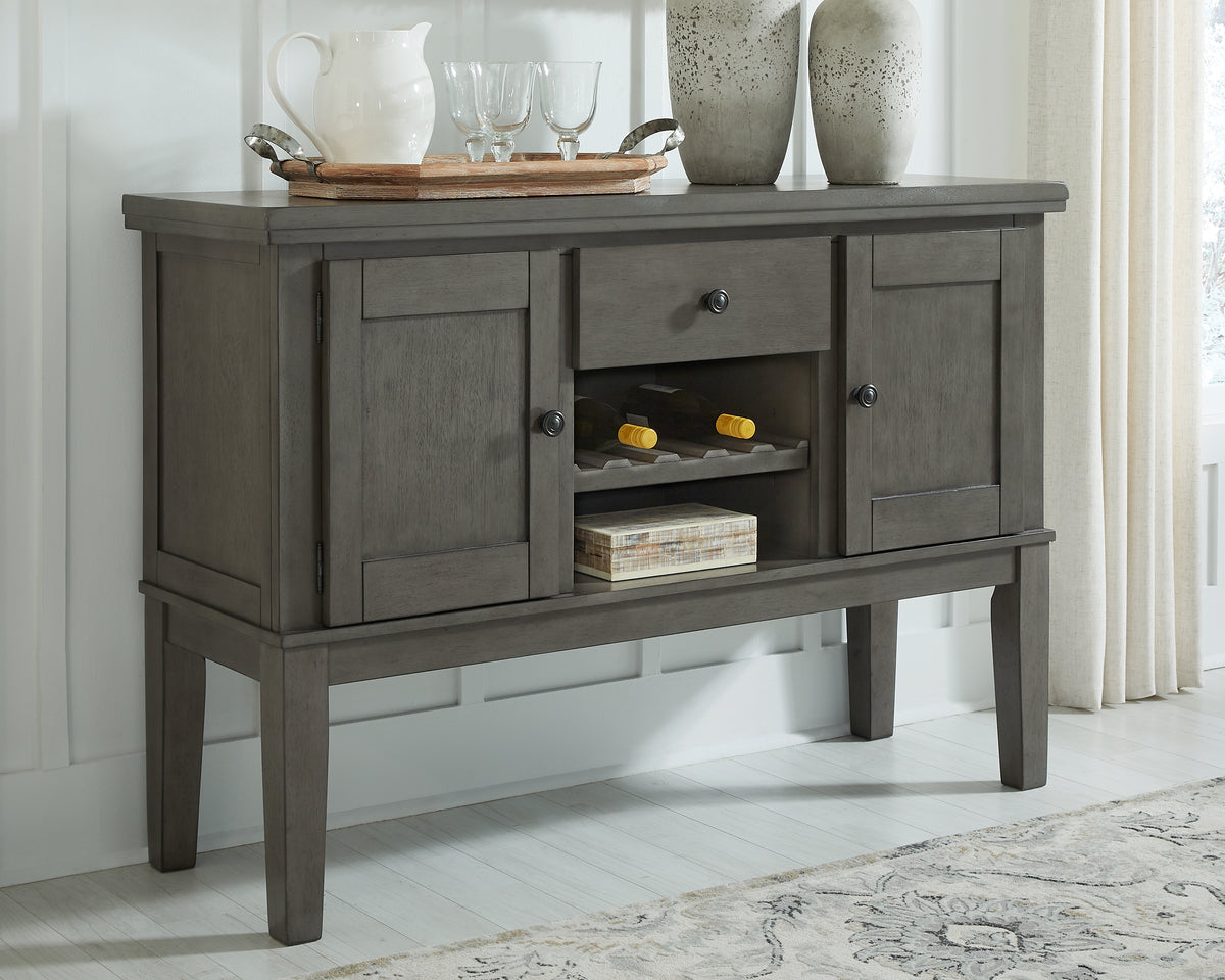 Fine Furniture & Decor - Ashley Furniture - Hallanden Dining Room - Dining Chair (Set of 2) / Two-tone Gray - D589-01X2