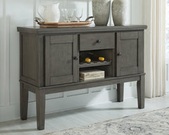 Fine Furniture & Decor - Ashley Furniture - Hallanden Dining Room - Dining Chair (Set of 2) / Two-tone Gray - D589-01X2