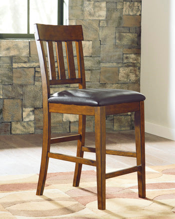 Fine Furniture & Decor - Ashley Furniture - Ralene Dining Room - Counter Height Bar Stool (Set of 2) / Medium Brown - D594-124X2