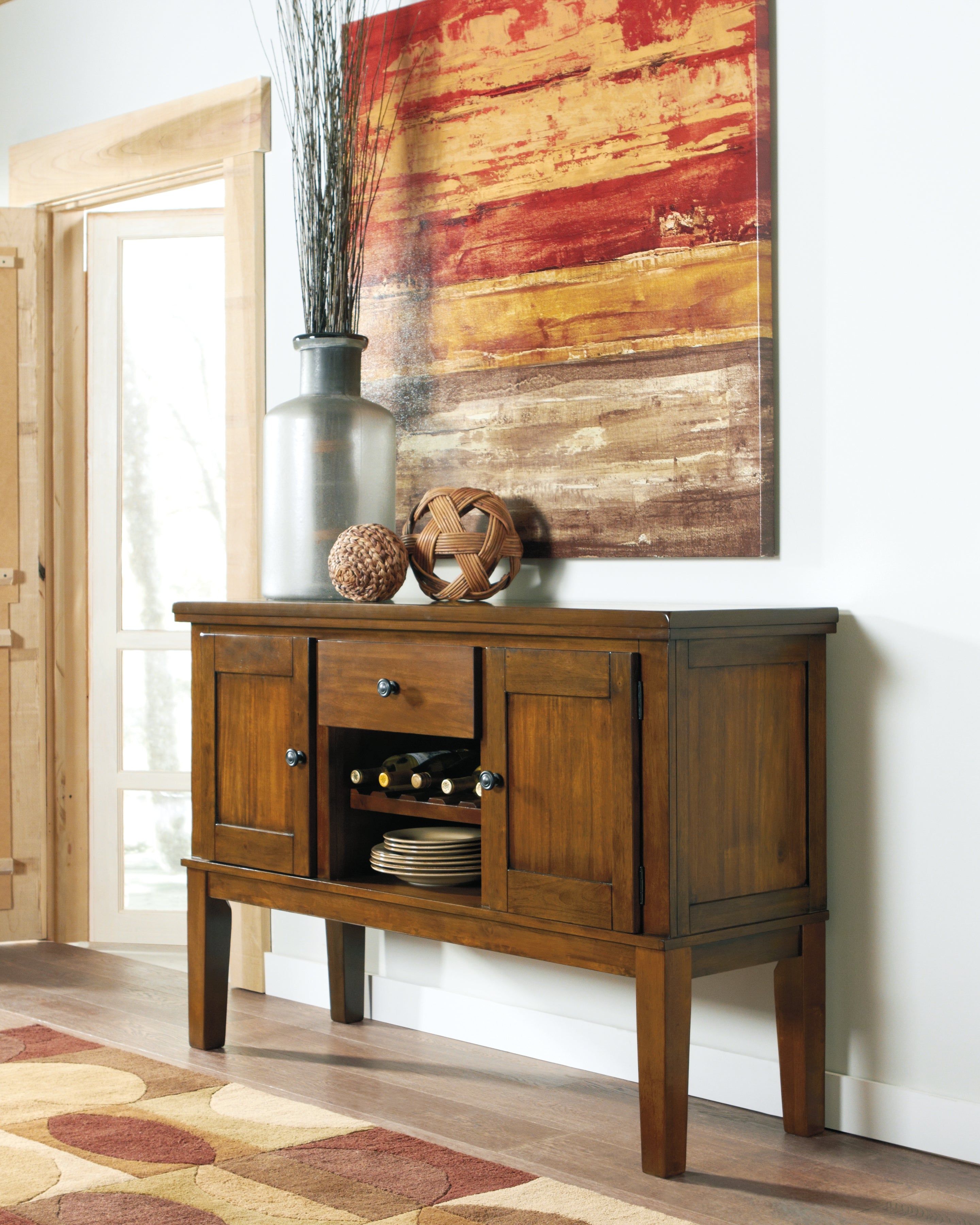 Fine Furniture & Decor - Ashley Furniture - Ralene Dining Room - Dining Room Server / Medium Brown - D594-60