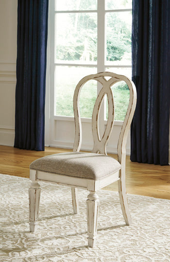 Fine Furniture & Decor - Ashley Furniture - Realyn Dining Room - Dining Chair (Set of 2) / Chipped White - D743-02X2
