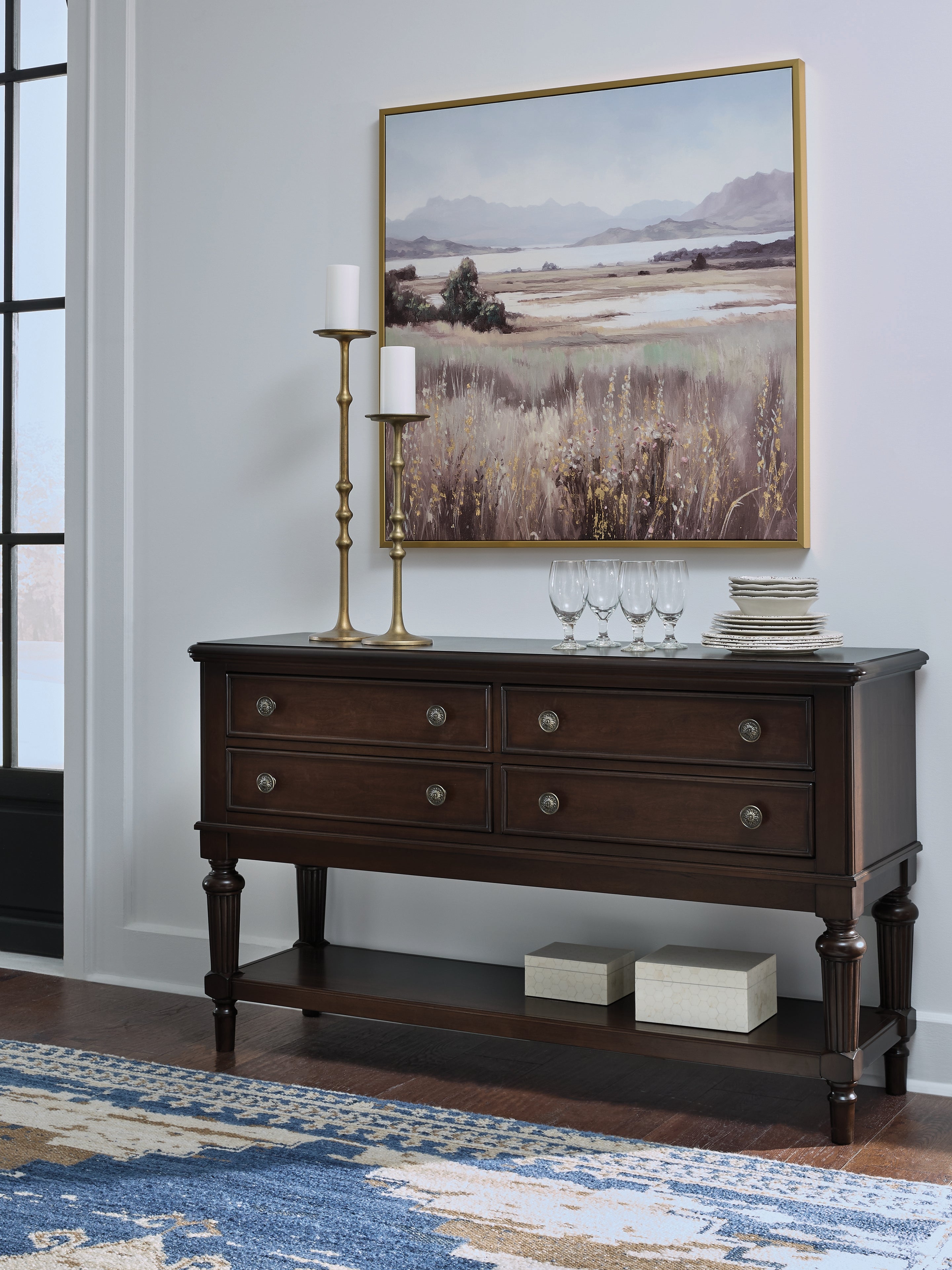 Fine Furniture & Decor - Ashley Furniture - Lavinton Dining Room - Dining Room Server / Brown - D764-60