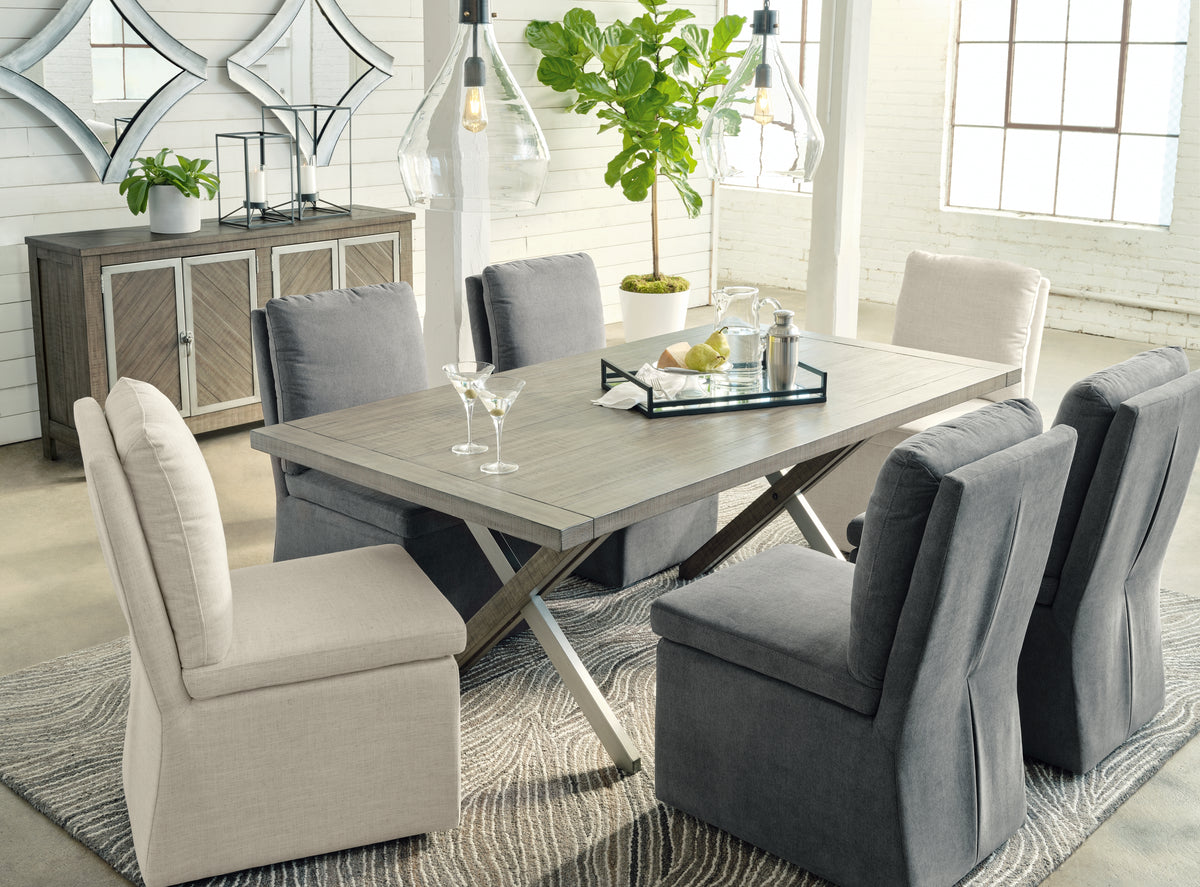 Fine Furniture & Decor - Ashley Furniture - Krystanza Dining Room - Dining Room Server / Weathered Gray - D766-60