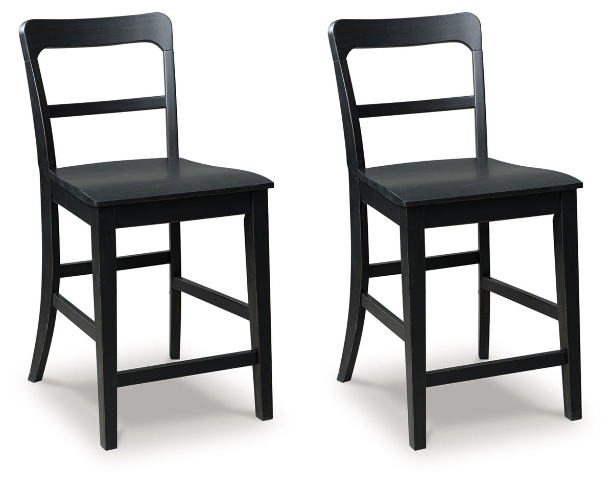 Fine Furniture & Decor - Ashley Furniture - Greddinton Counter Height Barstool (Set of 2) - Counter Height Barstool (Set of 2) / Multi - PCD824-124X2