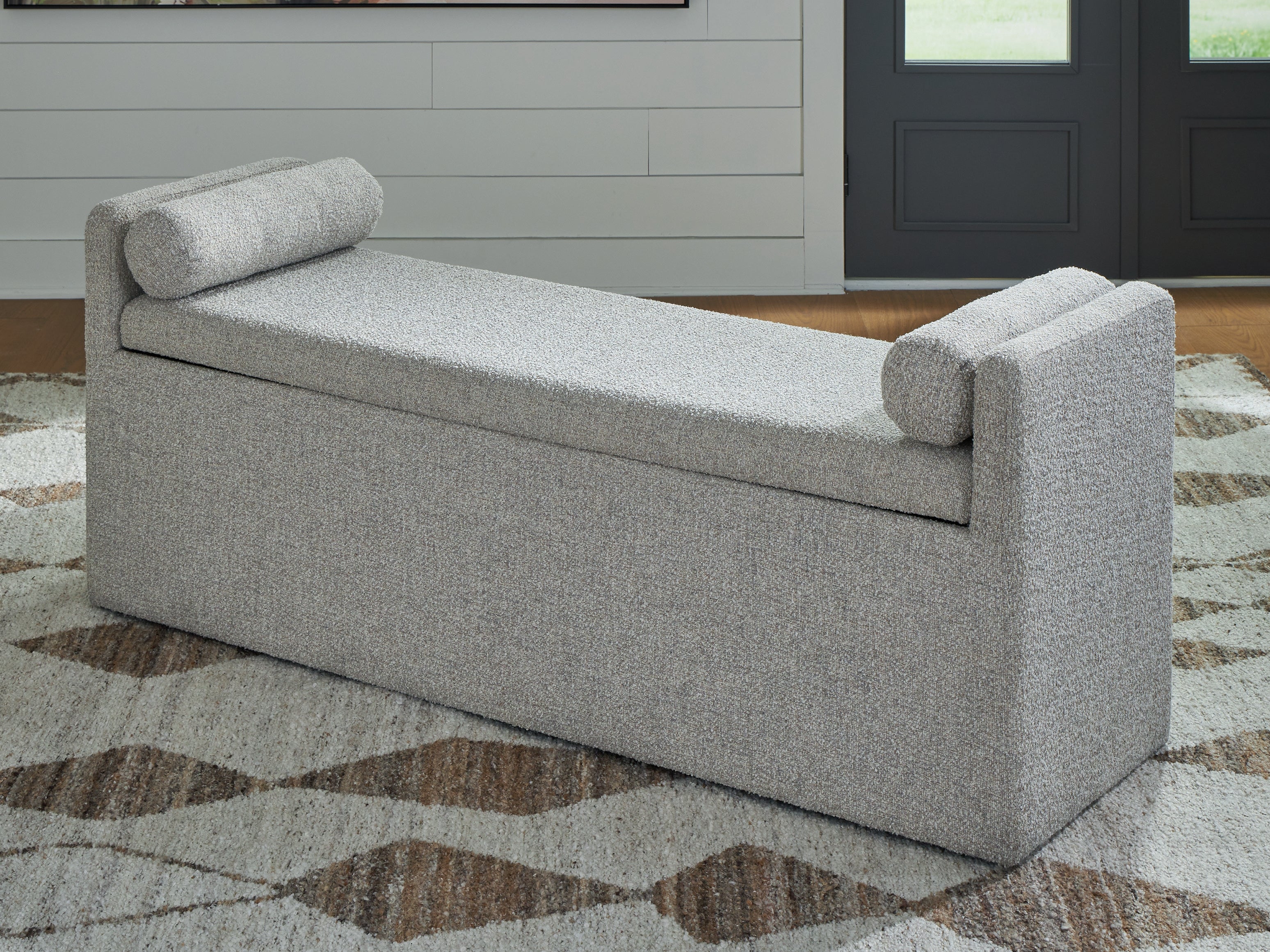 Fine Furniture & Decor - Ashley Furniture - Galliden Dining Room - Large UPH Dining Room Bench / Beige - D841-00