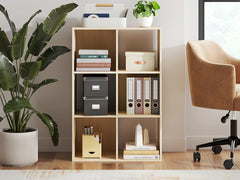 Fine Furniture & Decor - Ashley Furniture - Piperton Six Cube Organizer - Six Cube Organizer / Charcoal - EA5514-3X2
