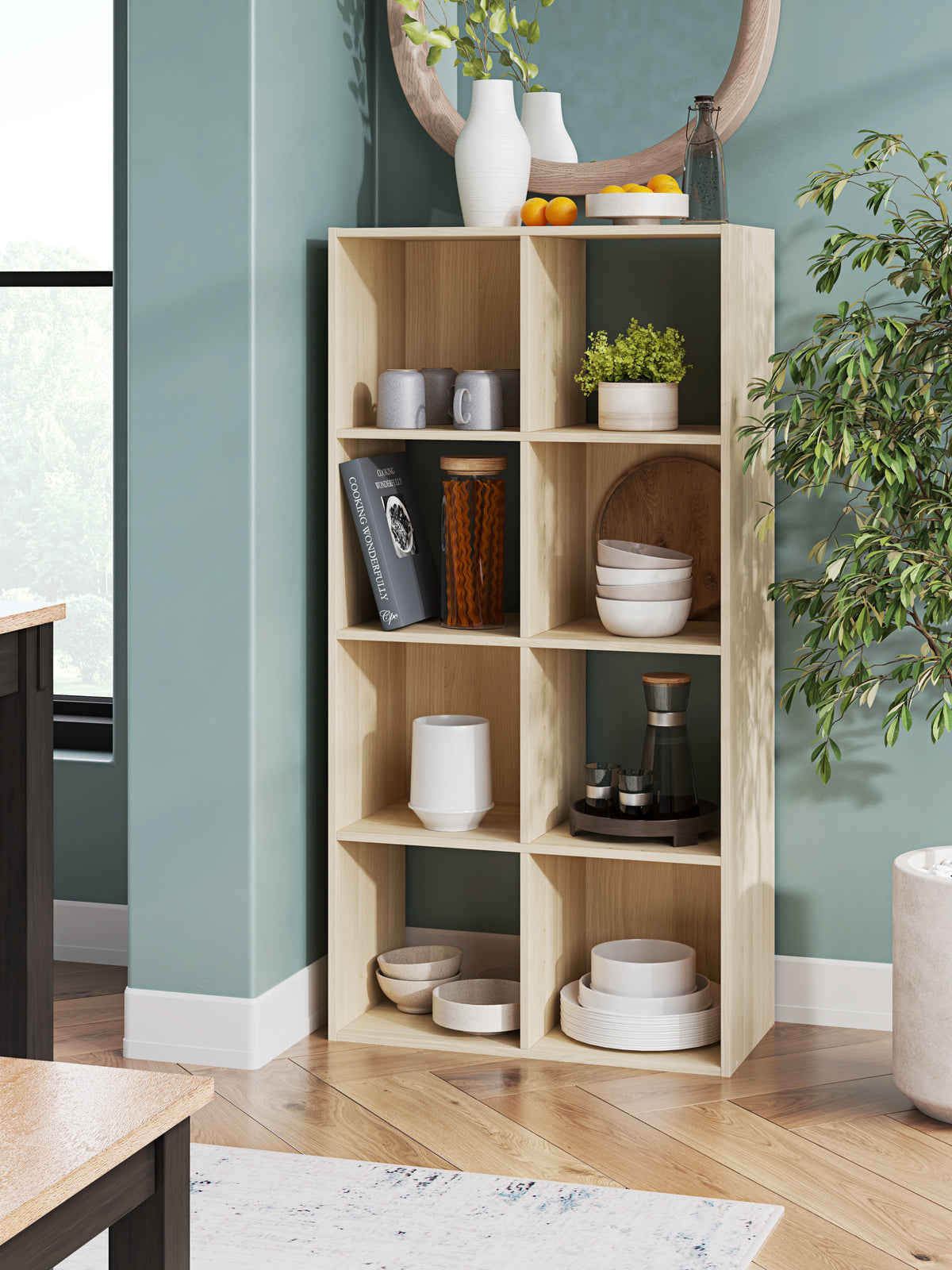 Fine Furniture & Decor - Ashley Furniture - Piperton Eight Cube Organizer - Eight Cube Organizer / Charcoal - EA5514-4X2