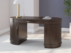 Fine Furniture & Decor - Ashley Furniture - Korestone Office Desk - Home Office Desk / Warm Brown - H687-27